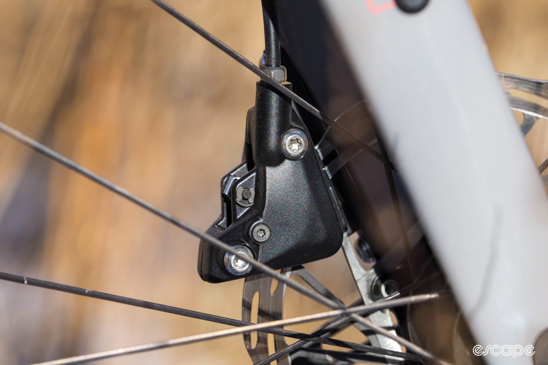 SRAM Apex AXS disc brake caliper backside