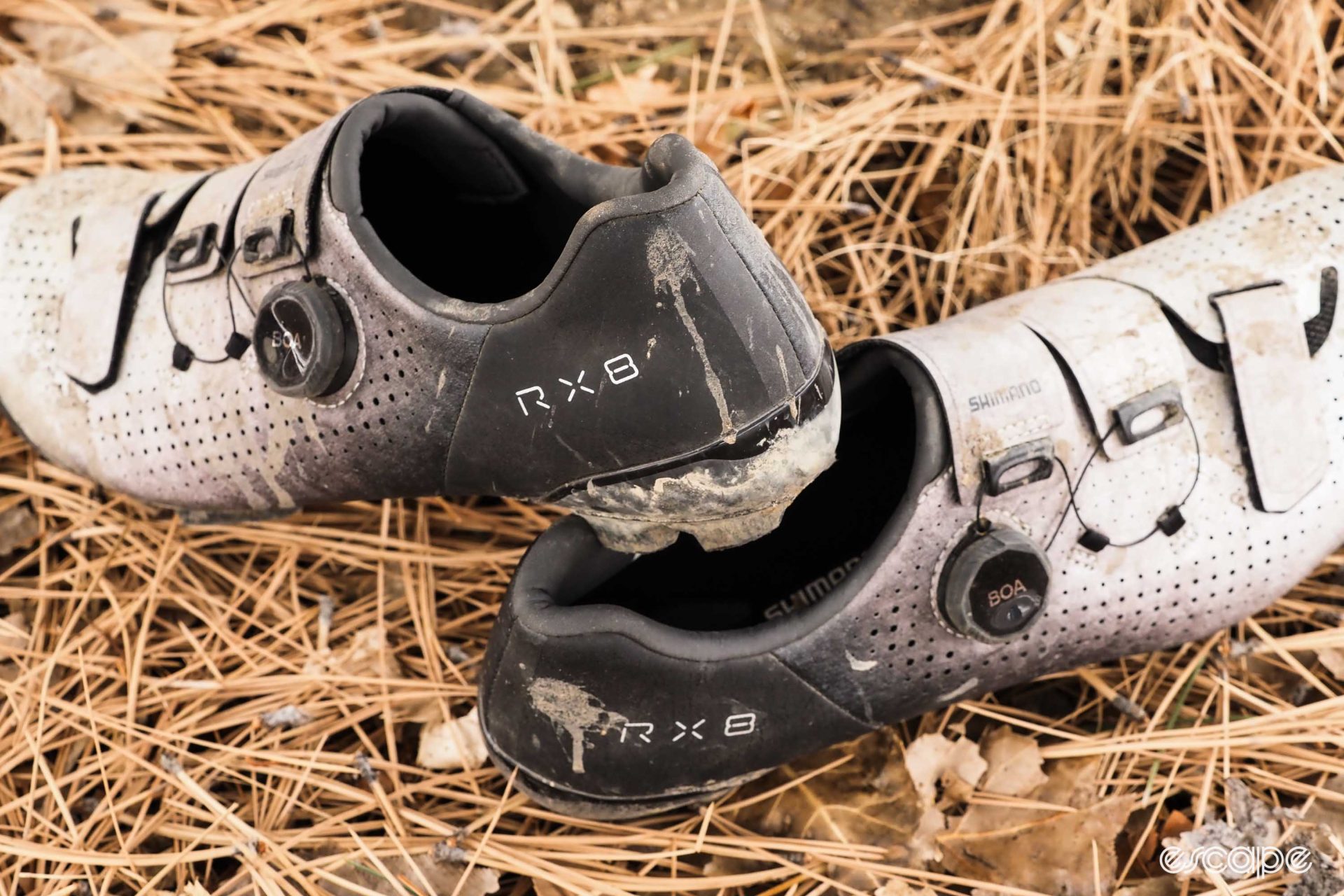 Shimano RX8 gravel shoe heel cup