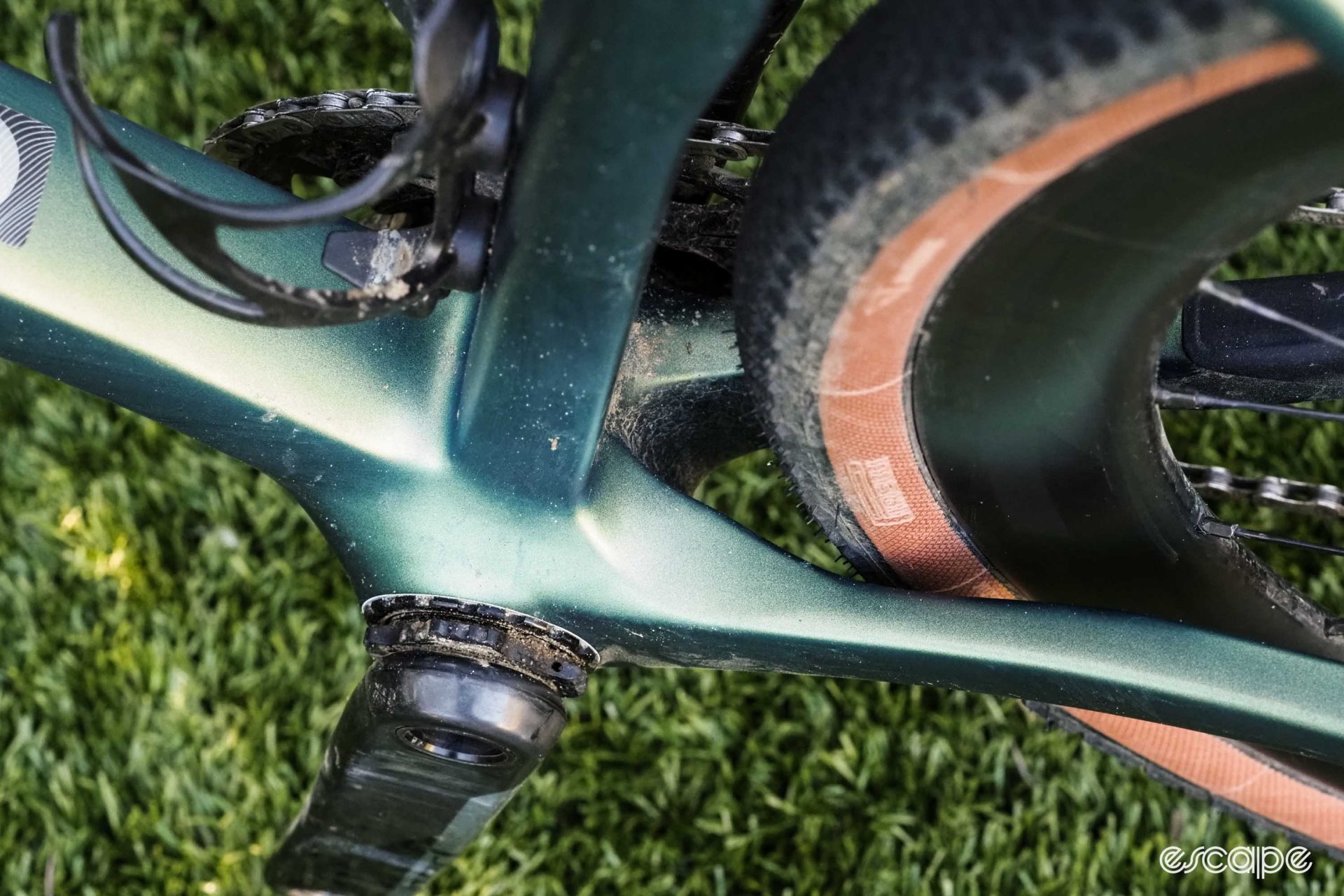 Colnago C68 Gravel bottom bracket area