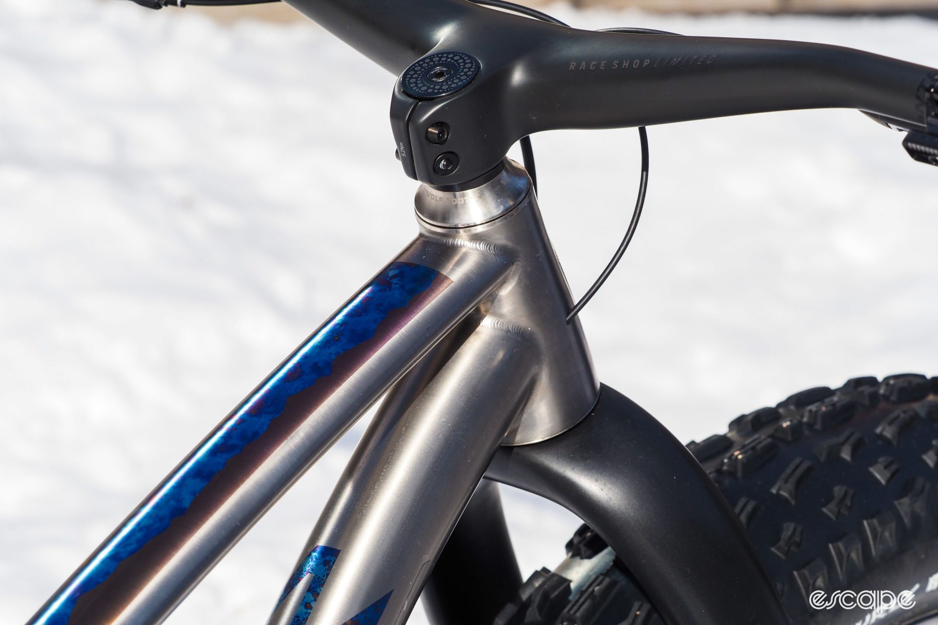 Rise Bikes Grizzly head tube