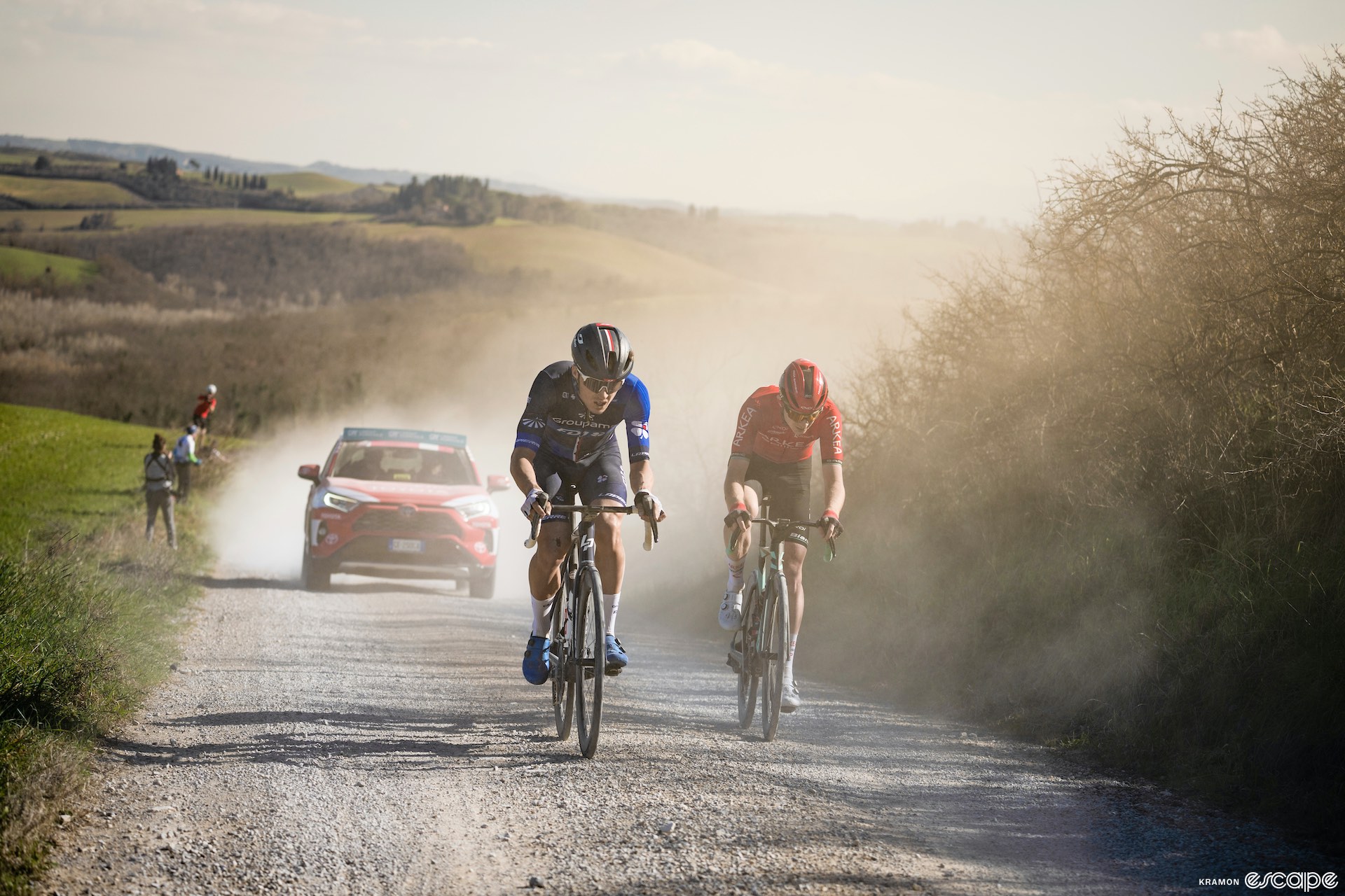 Valentine Madouas at Strade Bianche.