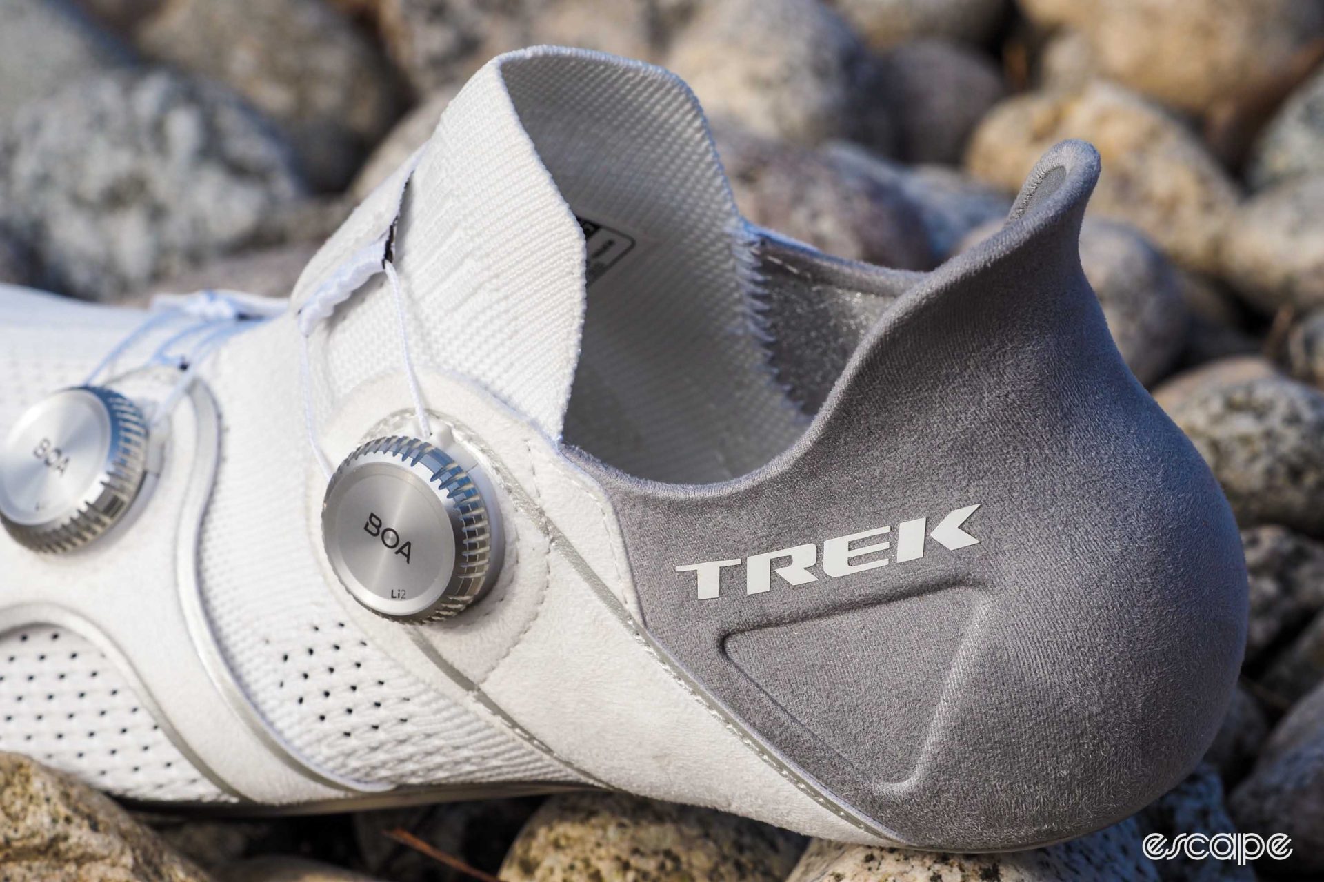 Trek RSL Knit road shoe heel cup shaping