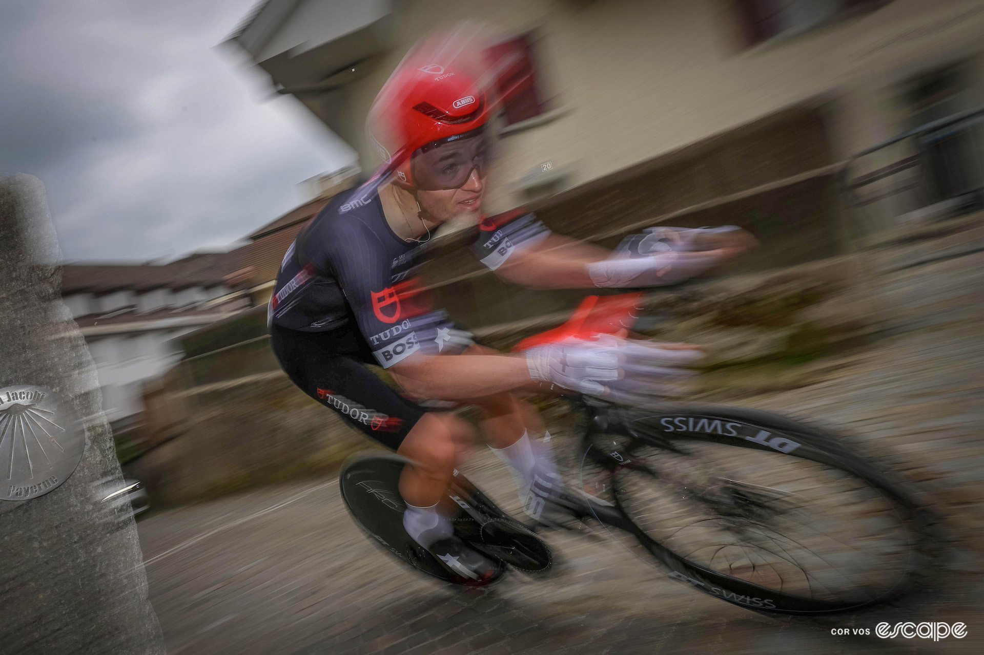 Maikel Zijlaard during the Tour de Romandie prologue.