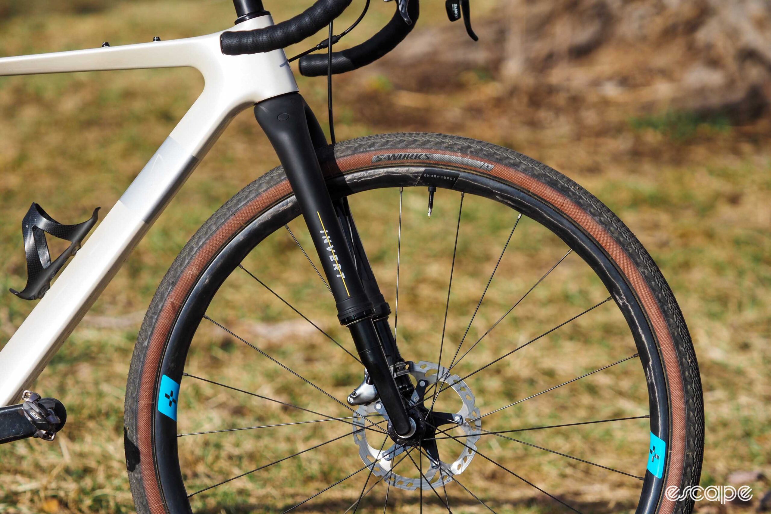 Cane Creek Invert gravel suspension fork side view