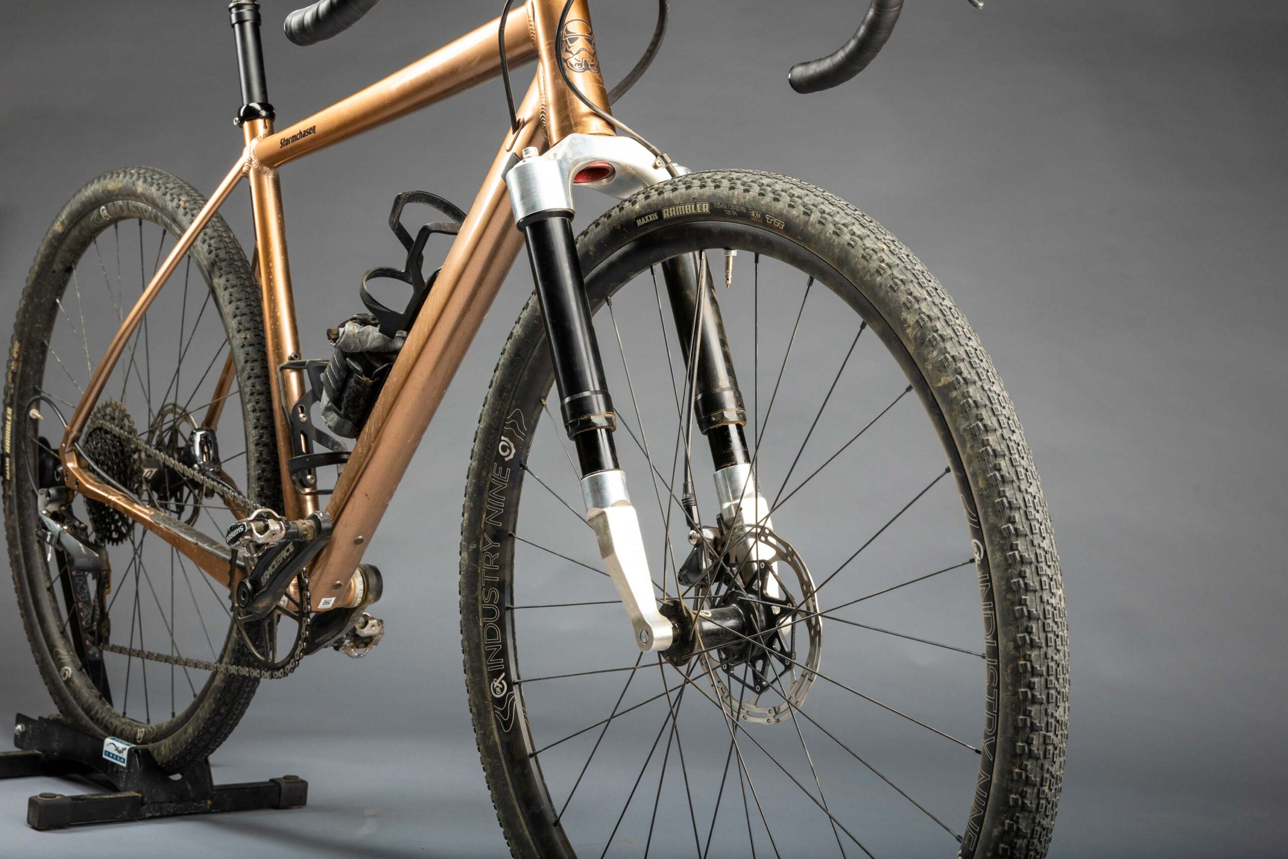 Cane Creek Invert gravel suspension fork development mule