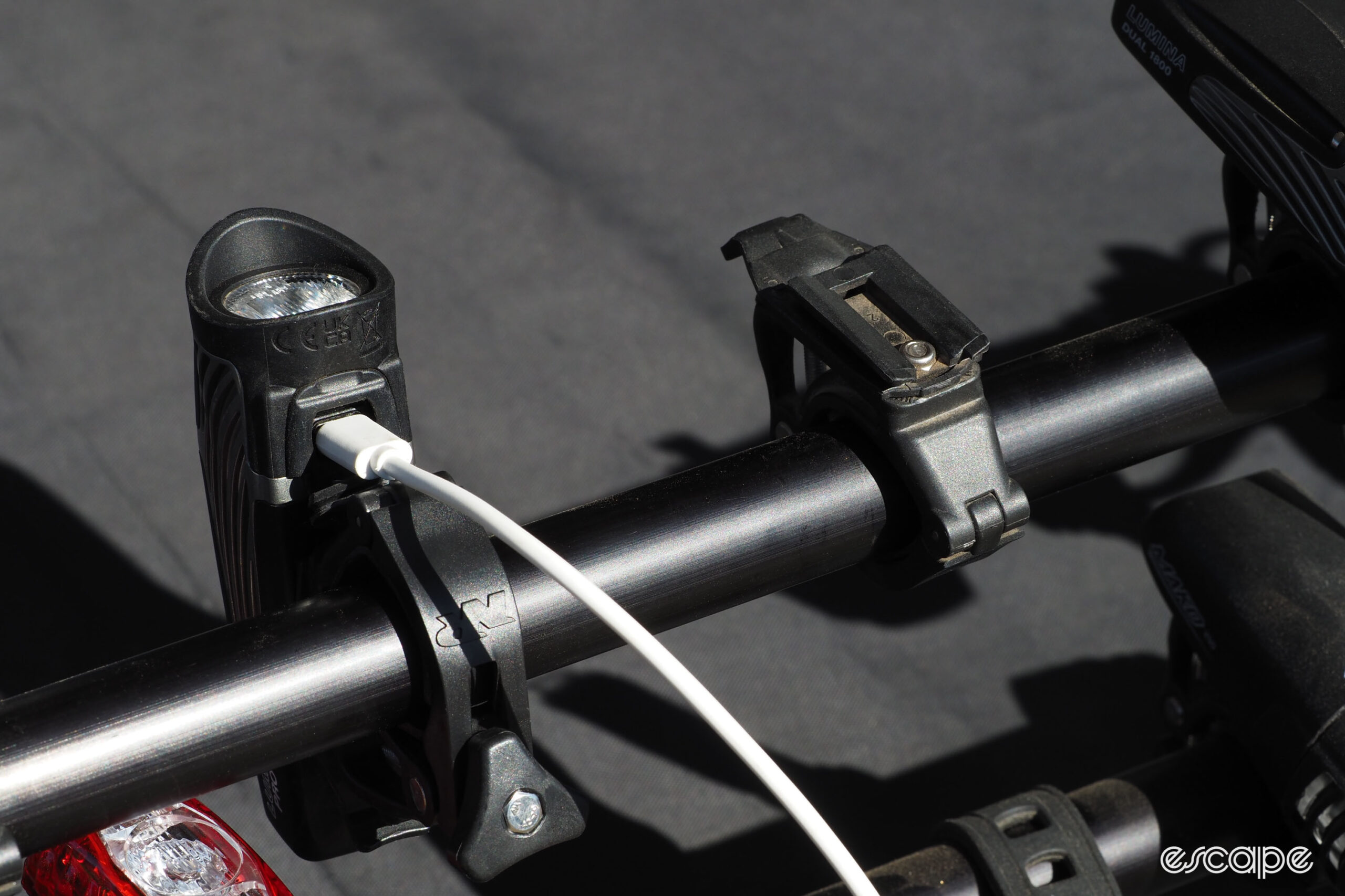 Niterider Lumina mount and USB-C port