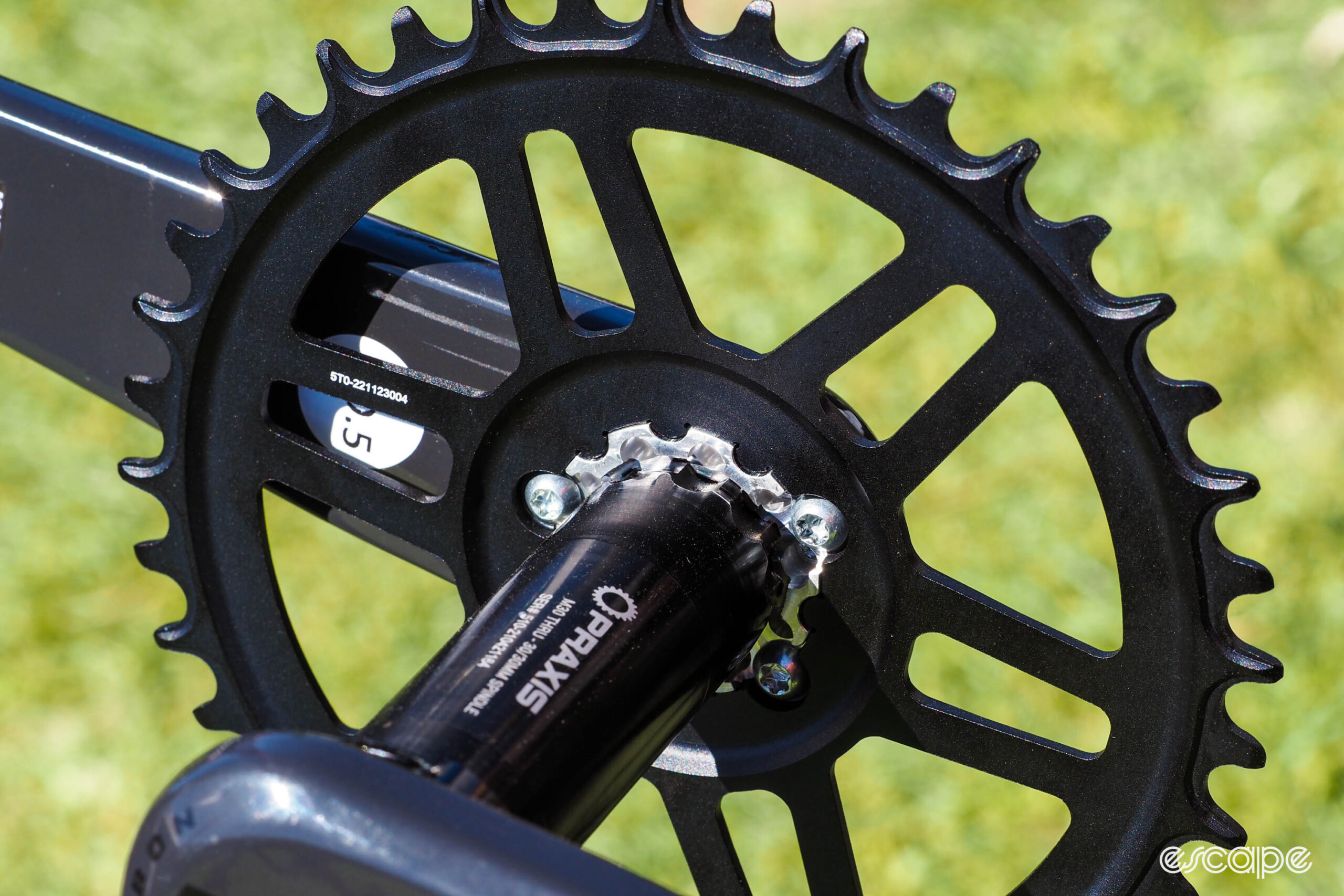 Praxis Doon crankset chainring interface