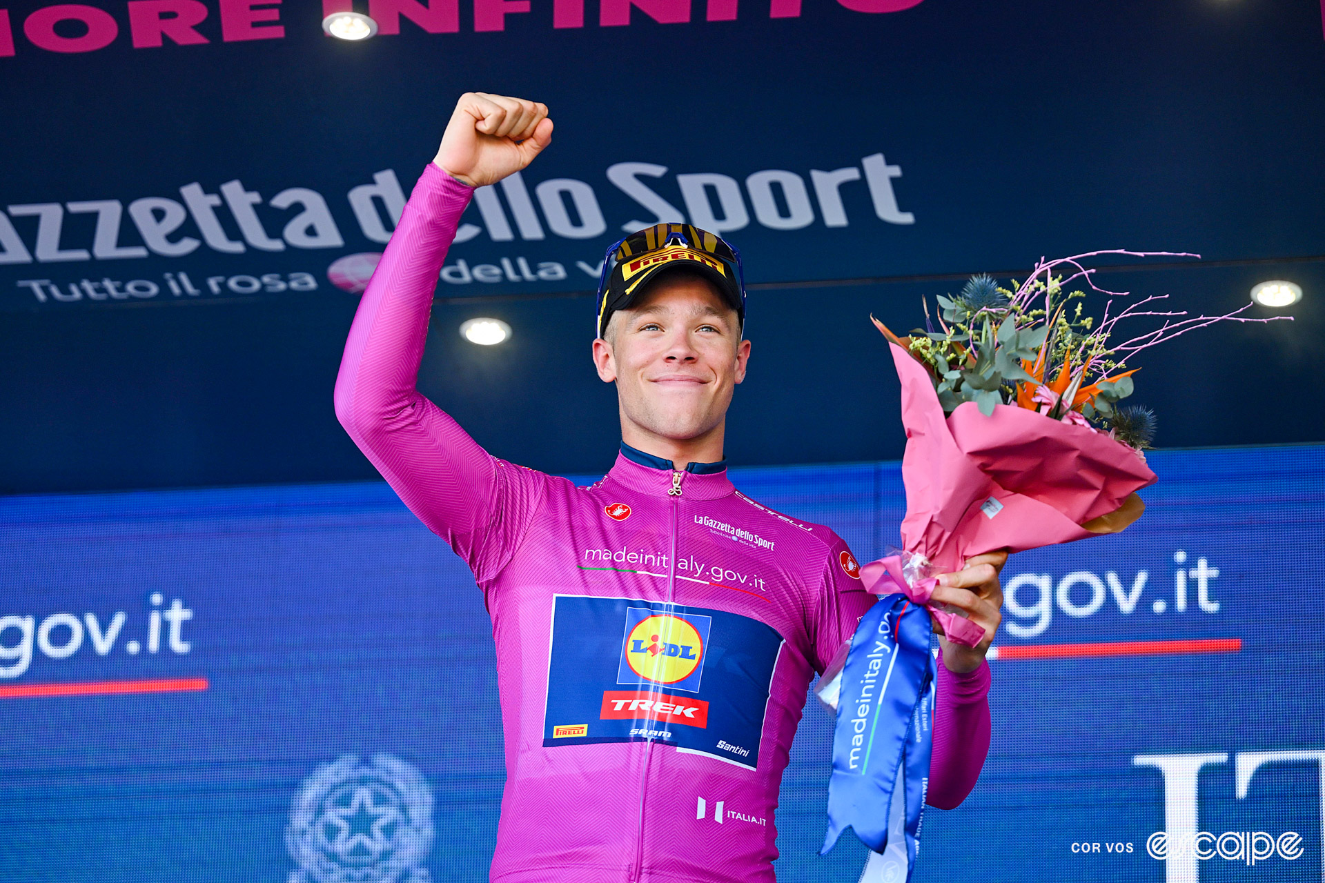 Jonathan Milan at the Giro d'Italia.