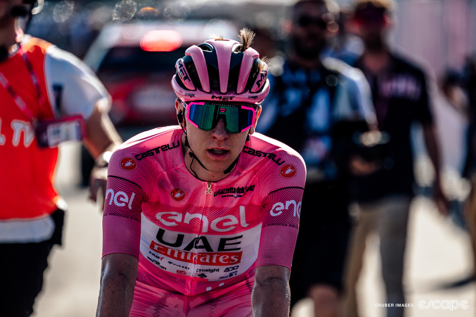 Tadej Pogačar at the Giro d'Italia.