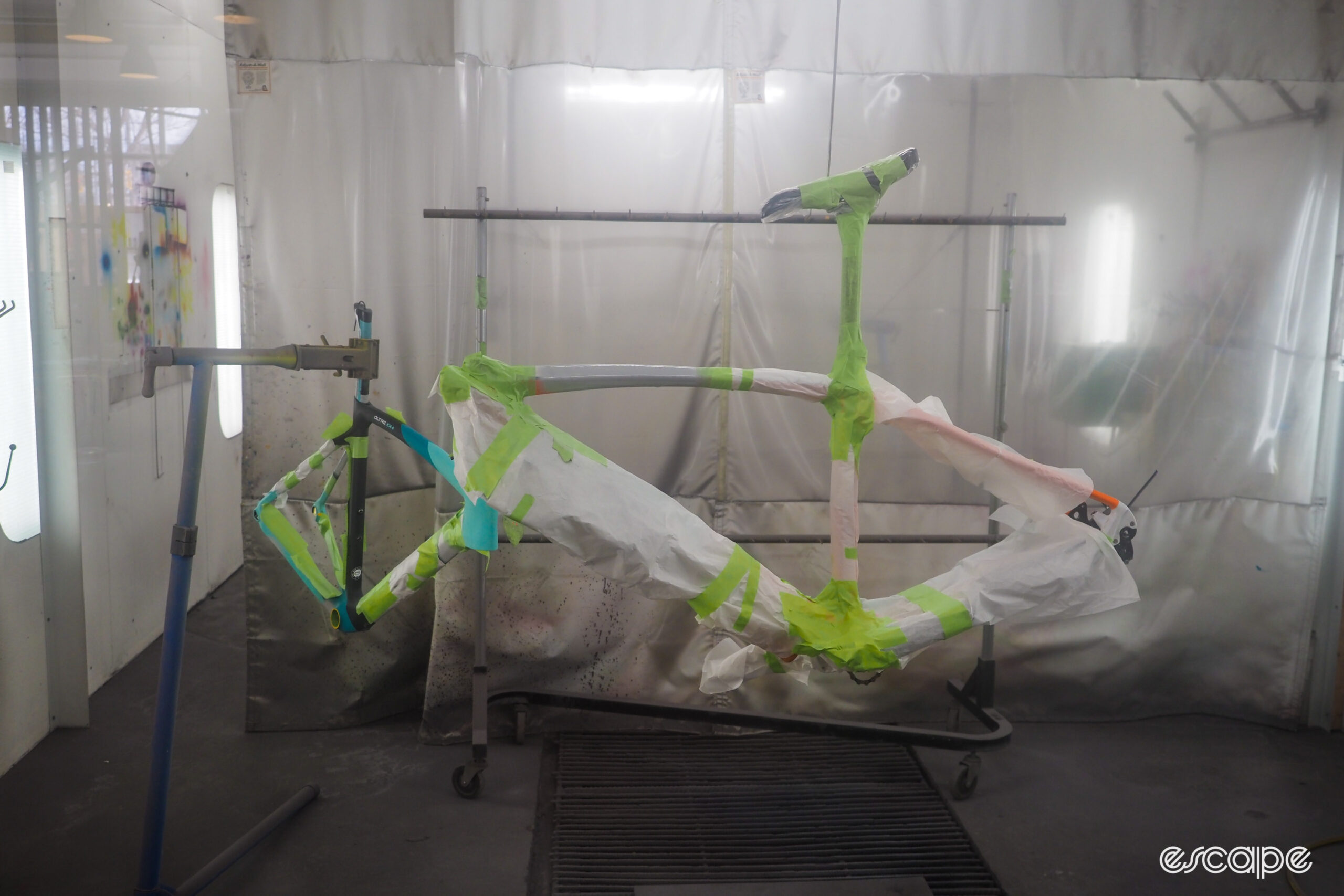 Velocolour frame prepped for paint