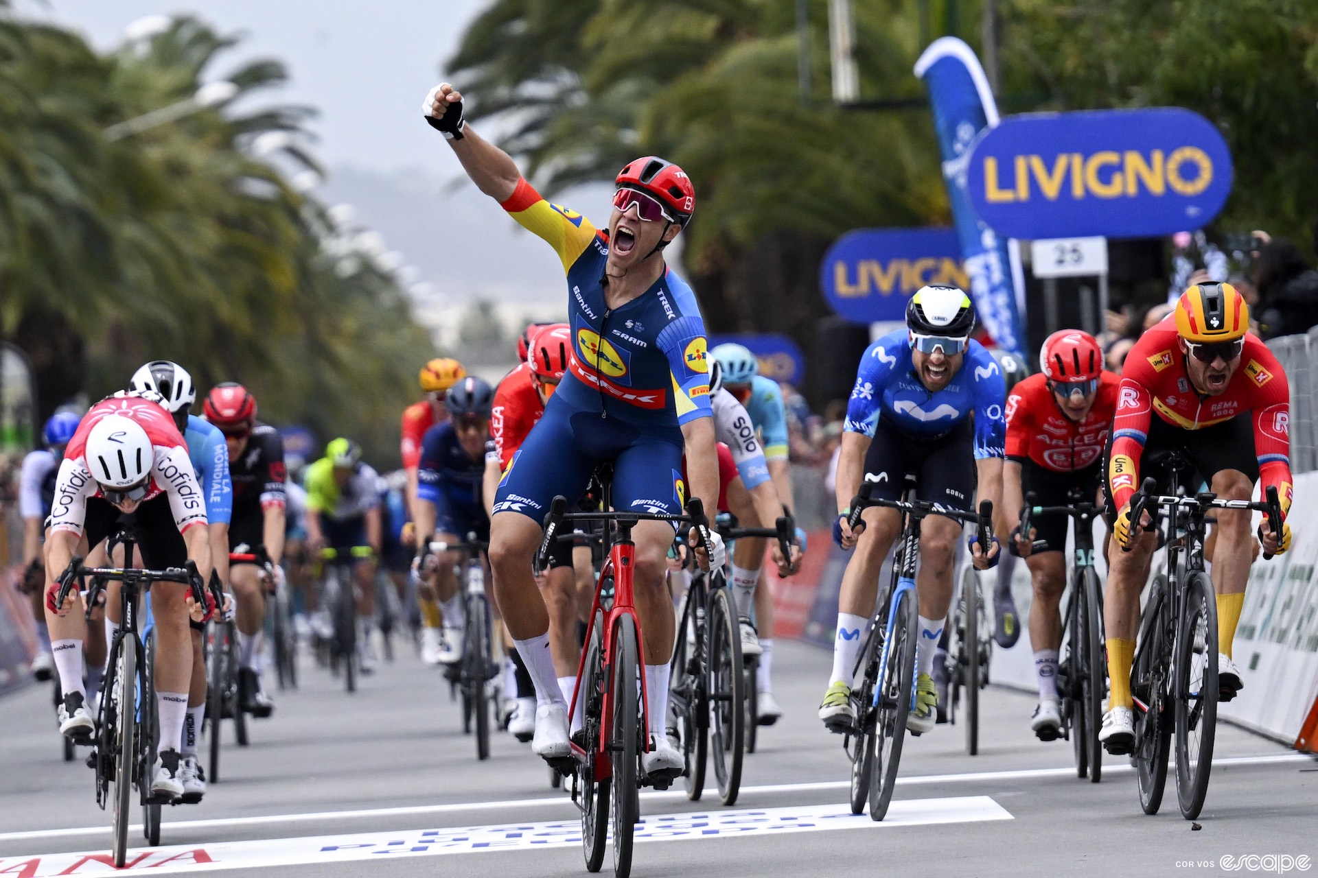 Jonathan Milan at Tirreno-Adiatico.