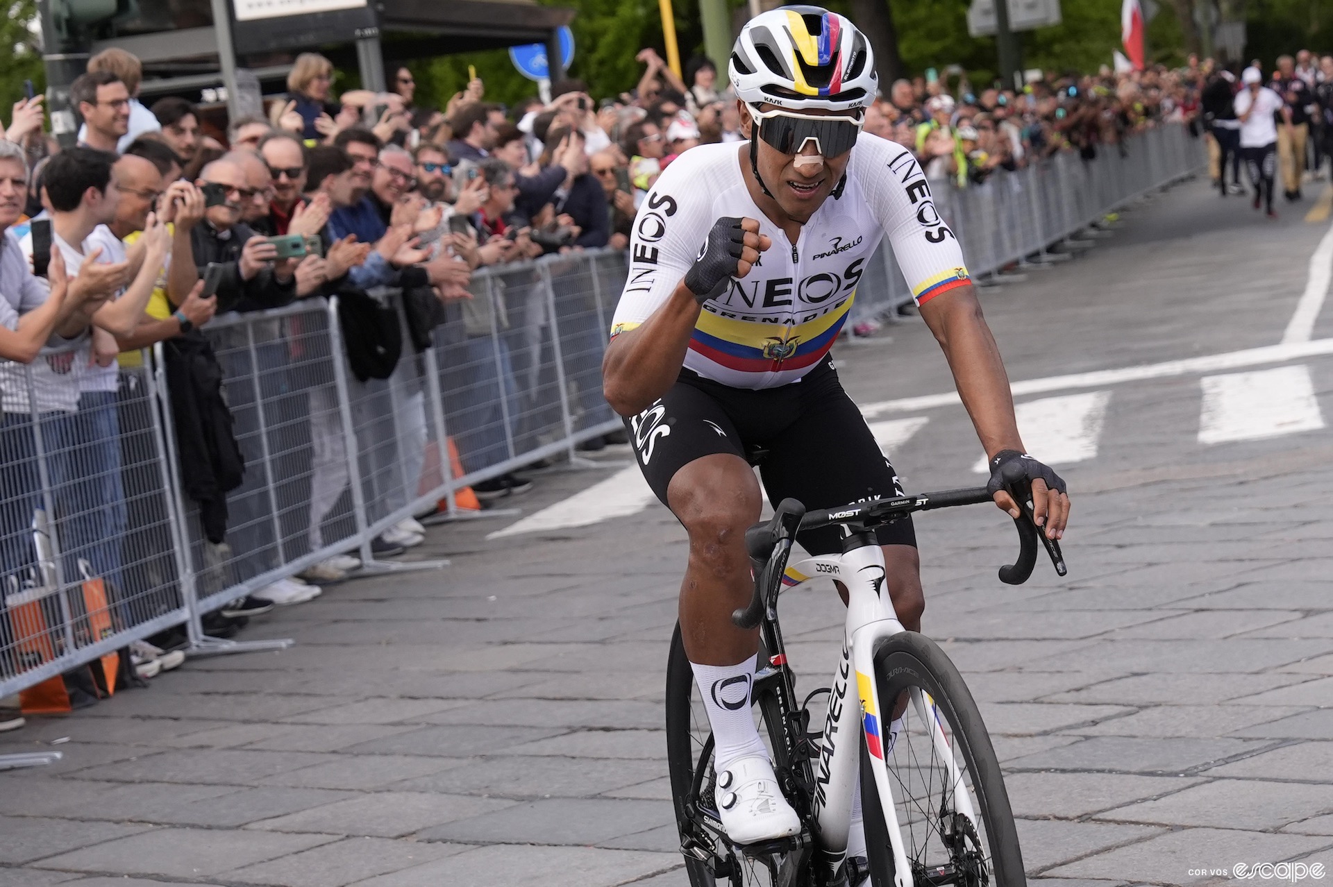 Jhonatan Narváez at the Giro d'Italia.