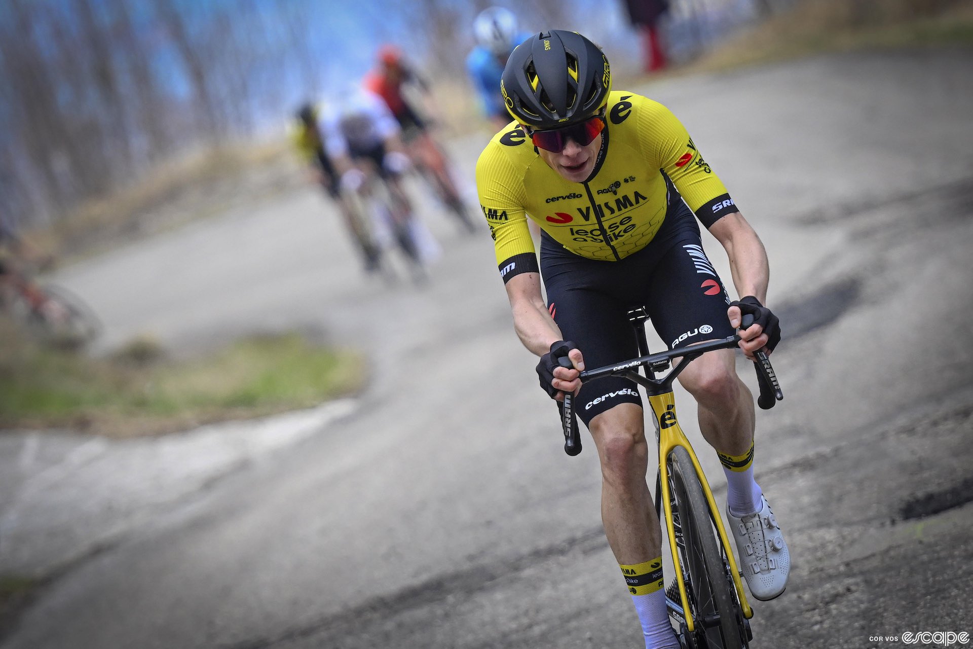 Jonas Vingegaard at Tirreno-Adriatico.