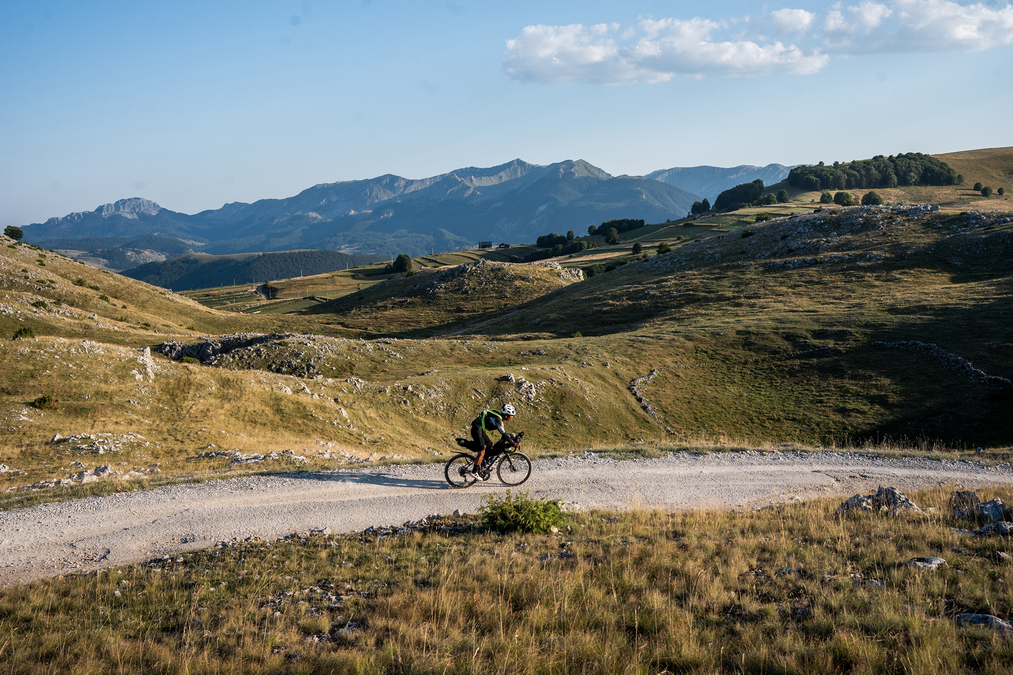 The mountains unfurl as the riders head deeper into Europe.