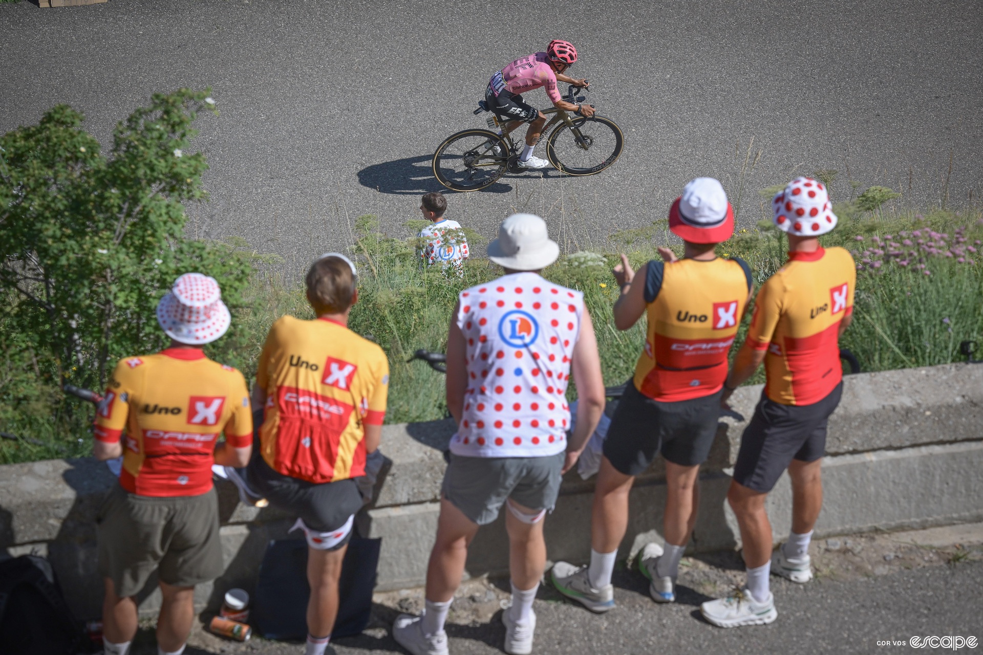 Richard Carapaz on stage 17 of the Tour de France.