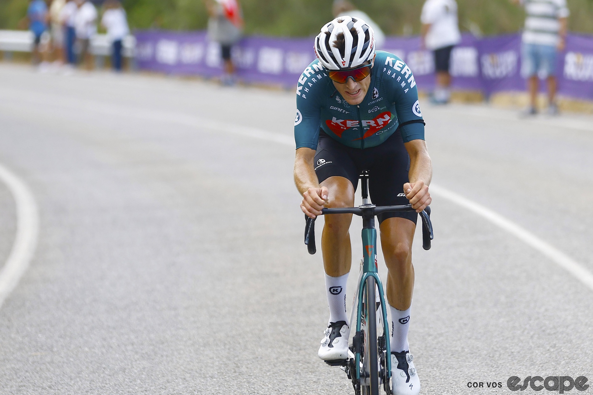 Pablo Castrillo on stage 12 of the Vuelta a España.