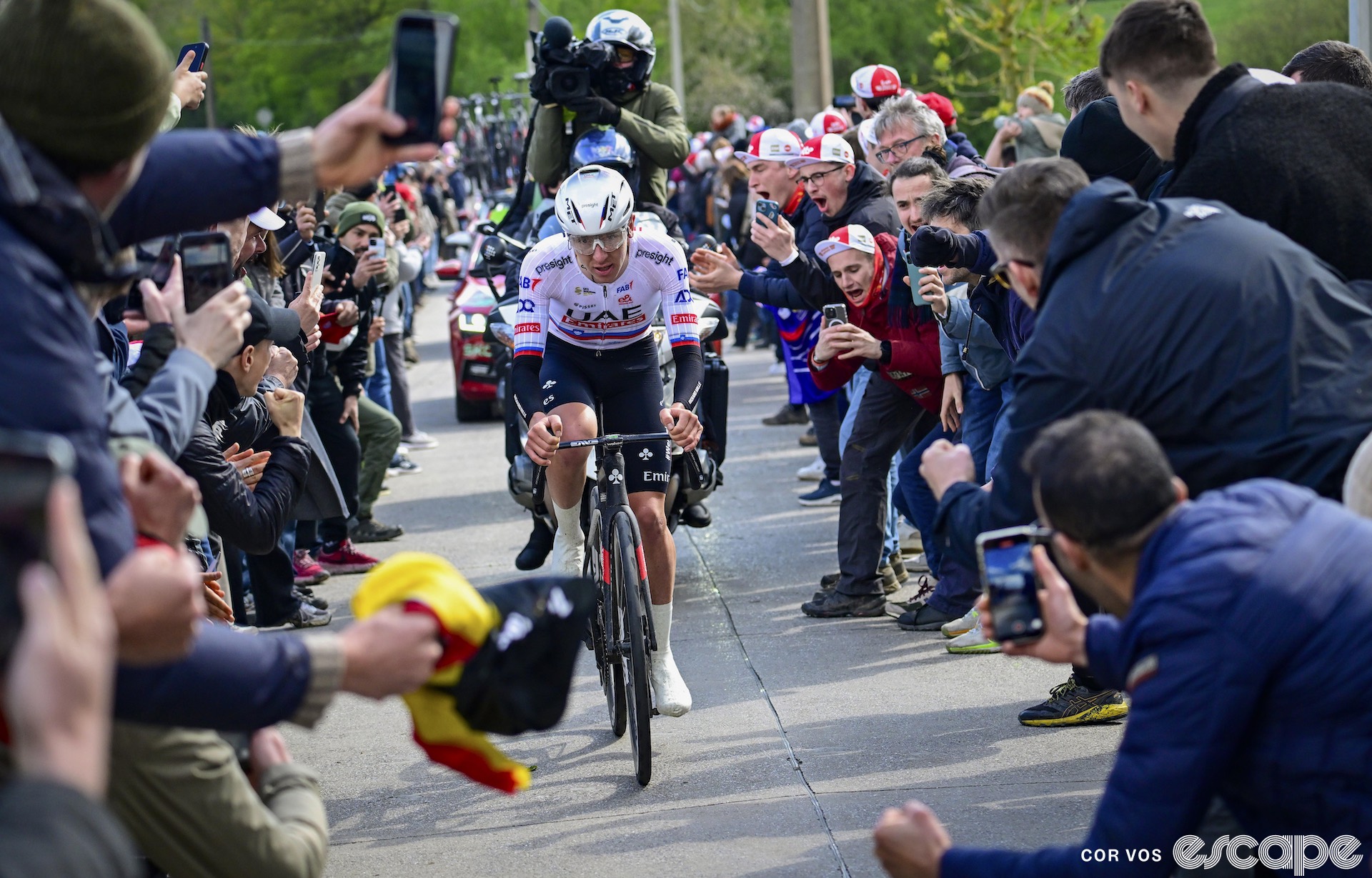 Tadej Pogačar at Liège-Bastogne-Liège.