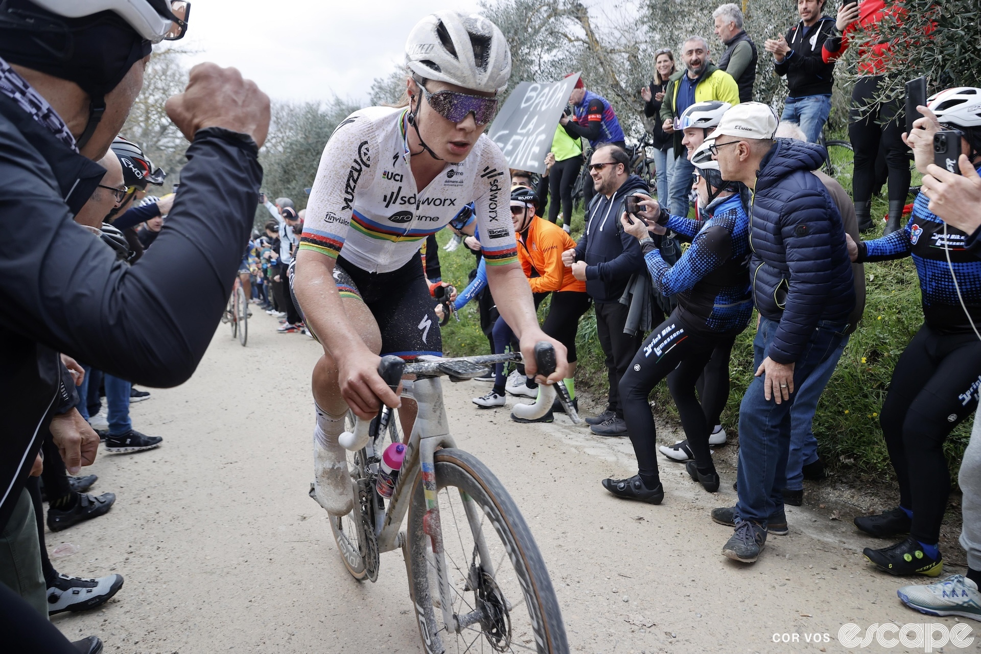 Lotte Kopecky at Strade Bianche.