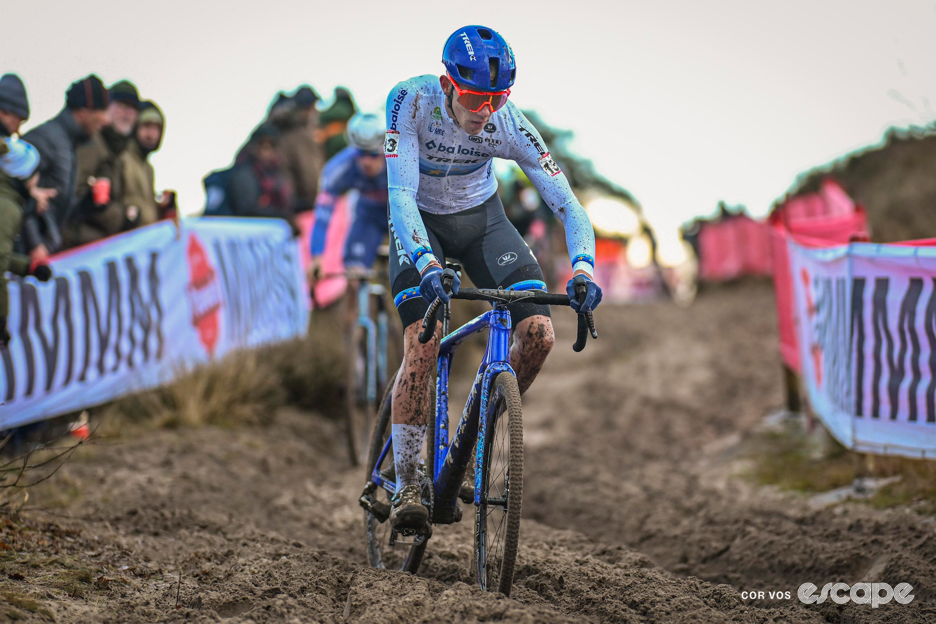 European champion Thibau Nys during cyclocross World Cup Zonhoven.