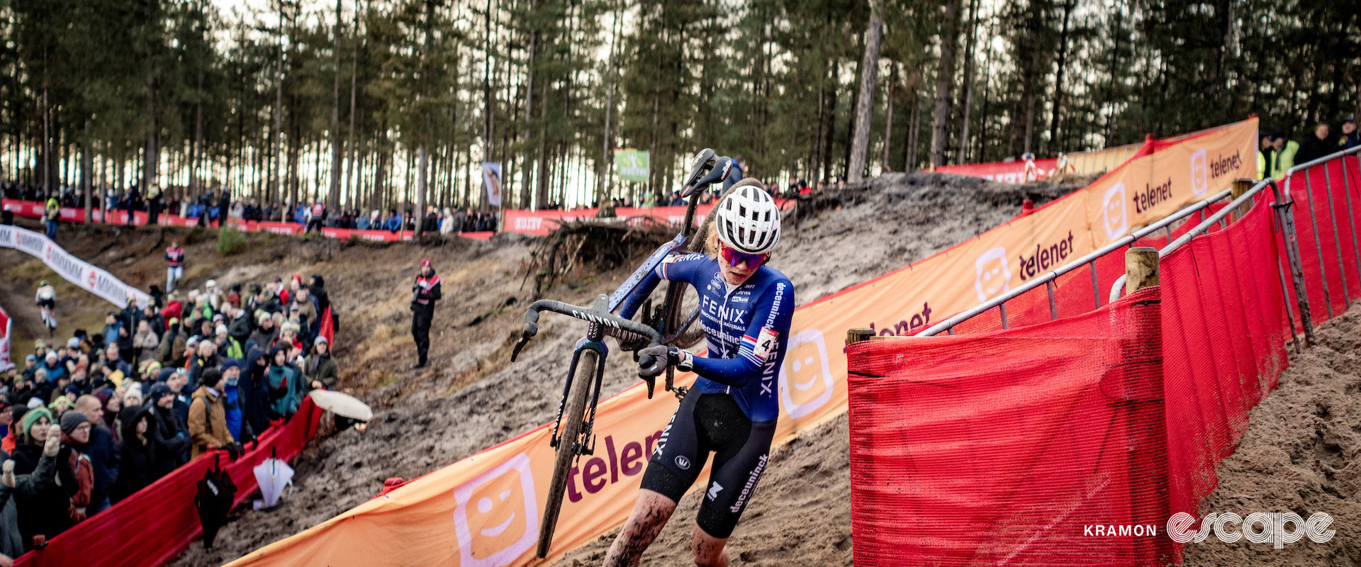 Puck Pieterse during cyclocross World Cup Zonhoven.