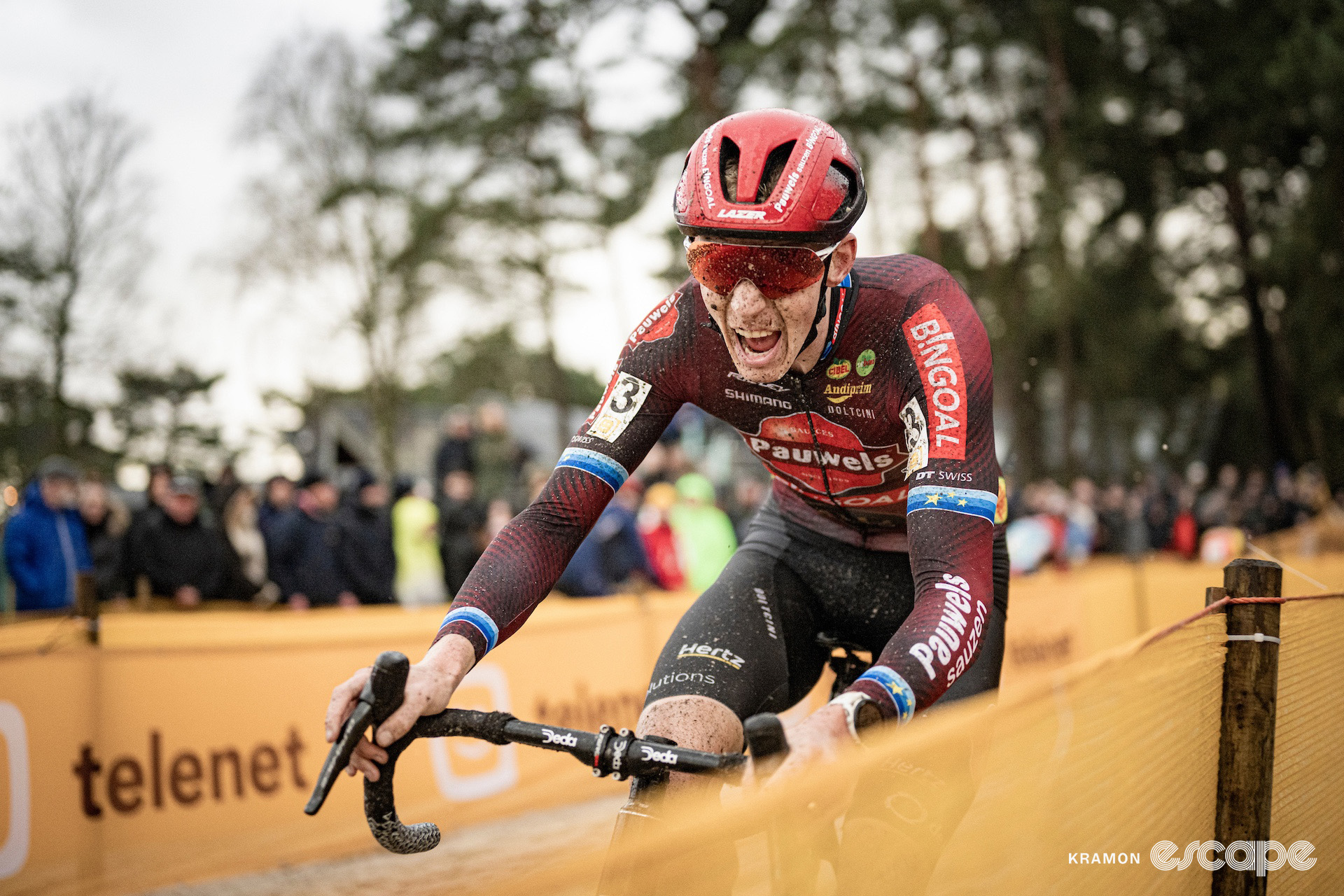 Michael Vanthourenhout during cyclocross event Superprestige Mol.