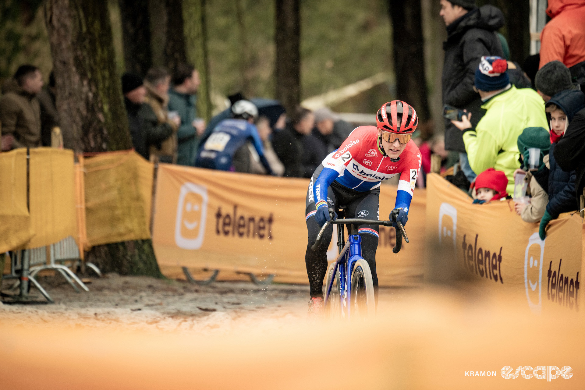 Dutch national champion Lucinda Brand during cyclocross event Superprestige Mol.