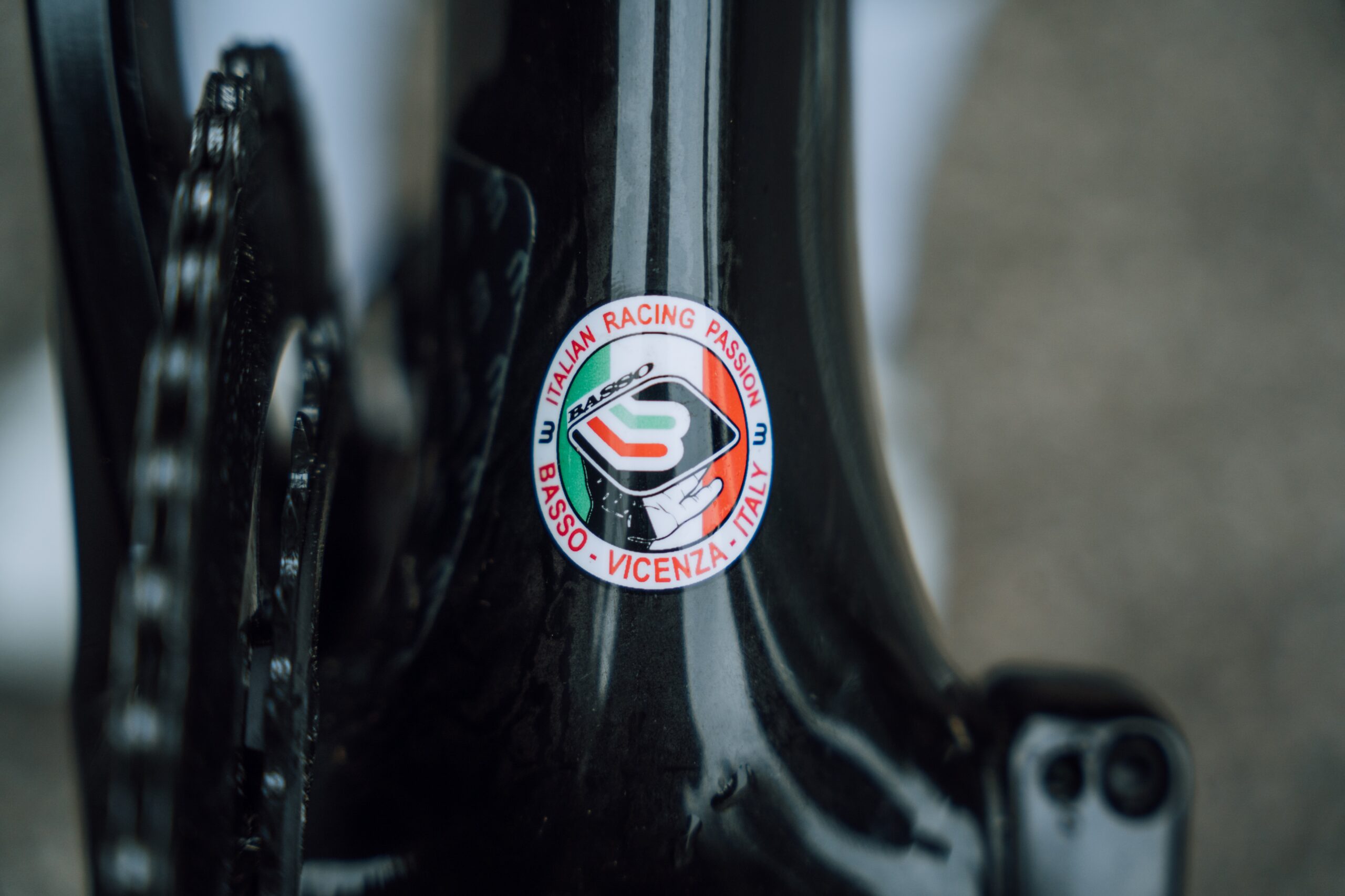 Basso SV made in italy sticker on the frame