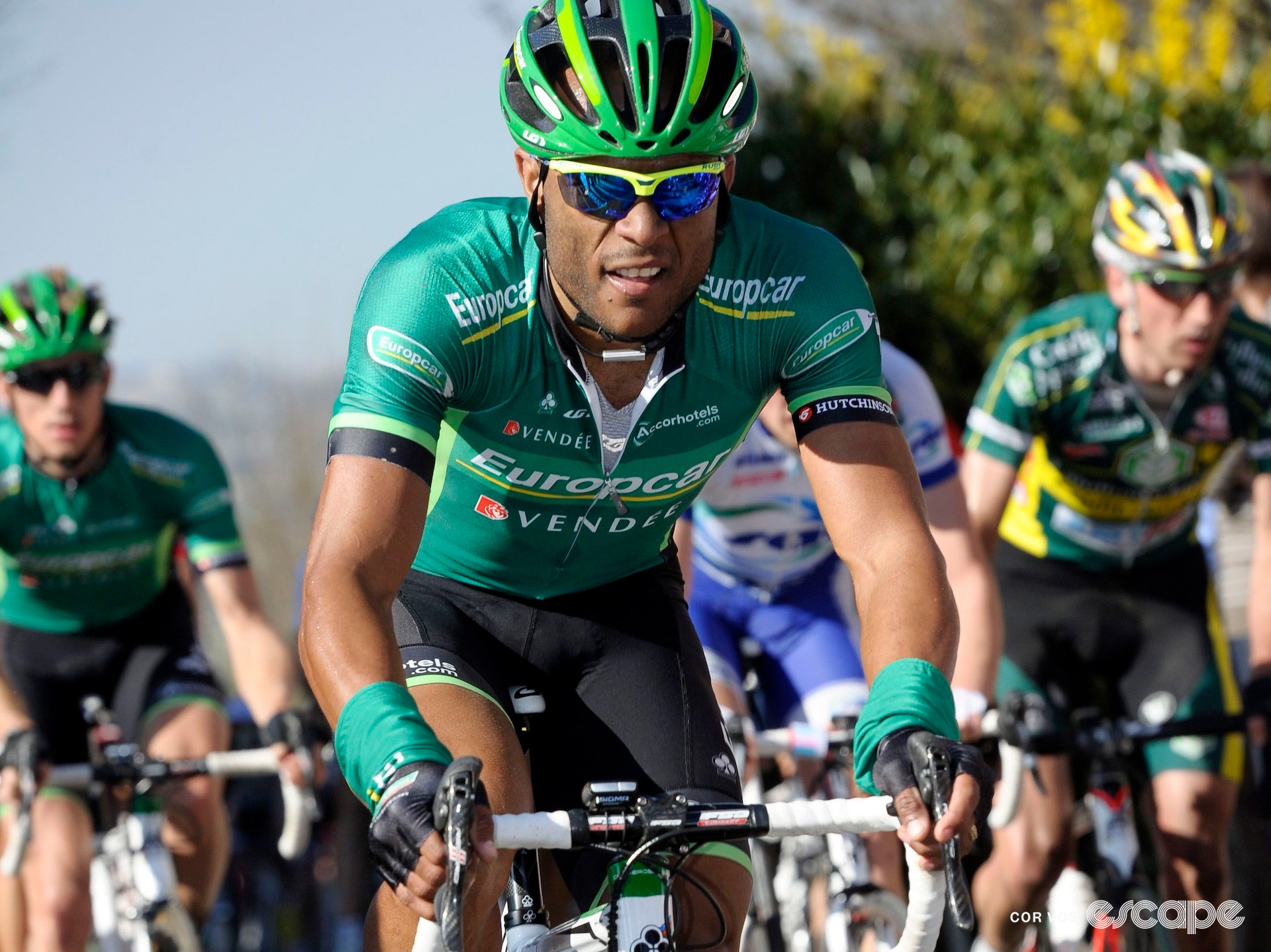 Yohann Gène during Dwars Door Vlaanderen in 2011.