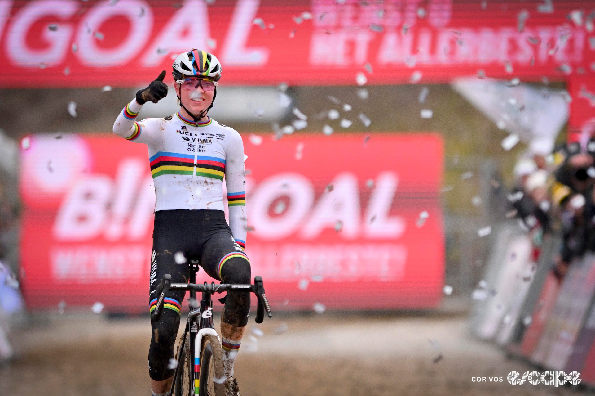 Fem van Empel during World Cup Besançon.