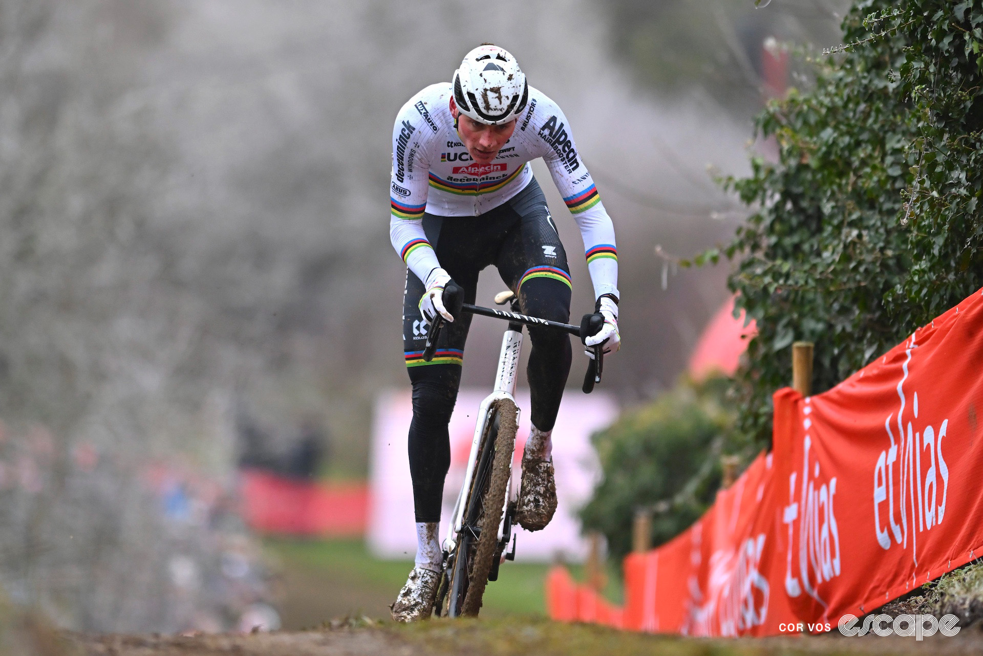 Mathieu van der Poel during World Cup Besançon.