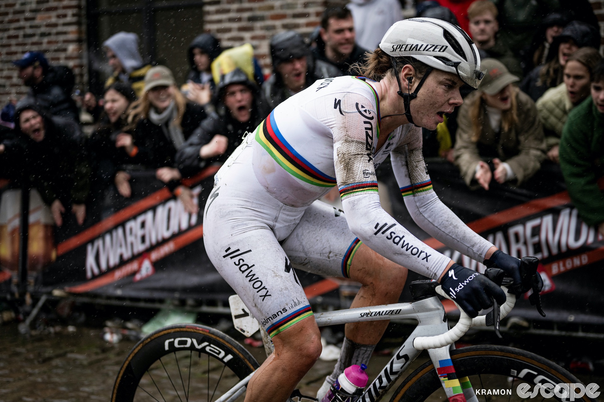 Lotte Kopecky at the Tour of Flanders.