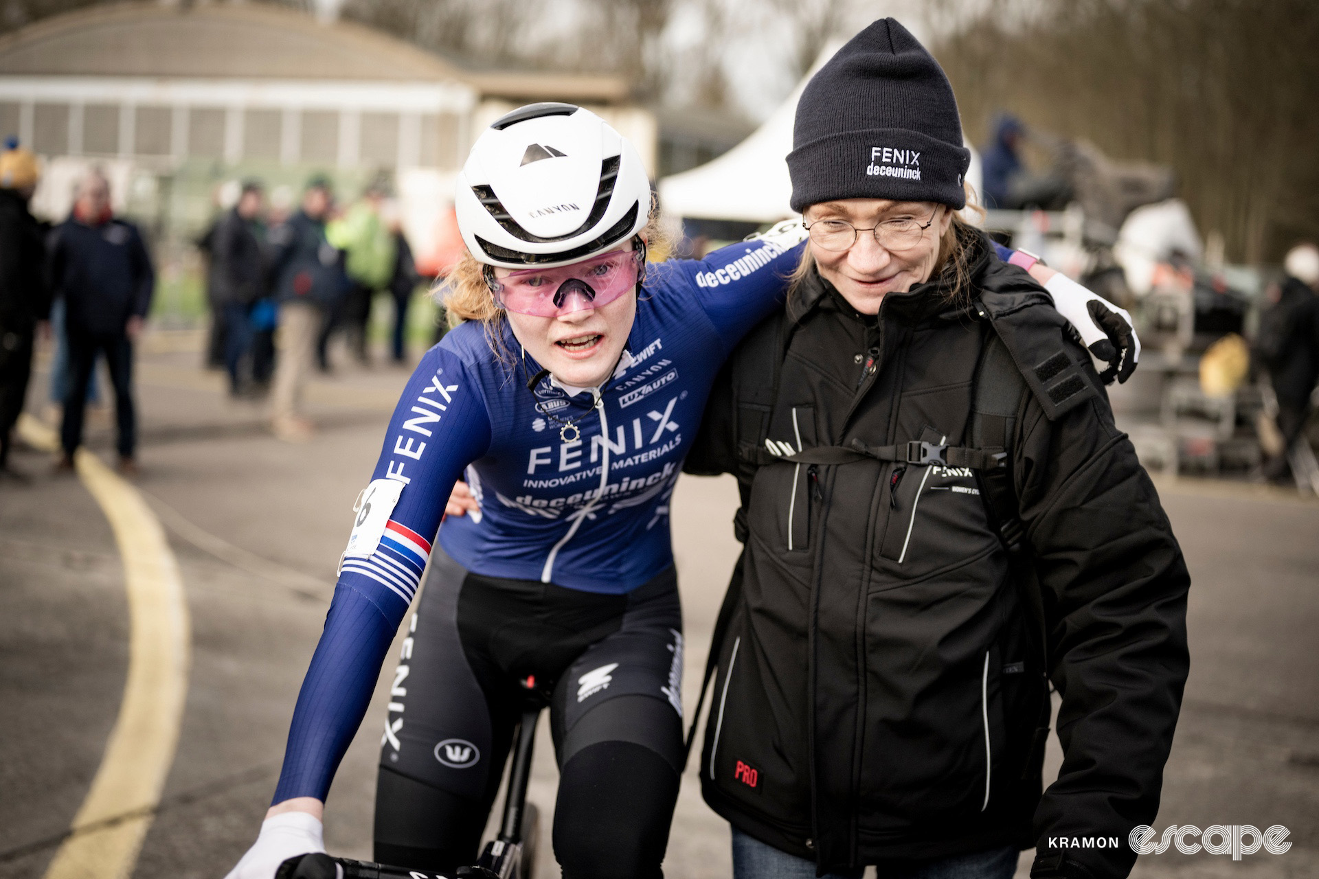 Puck Pieterse after winning Superprestige Koksijde.