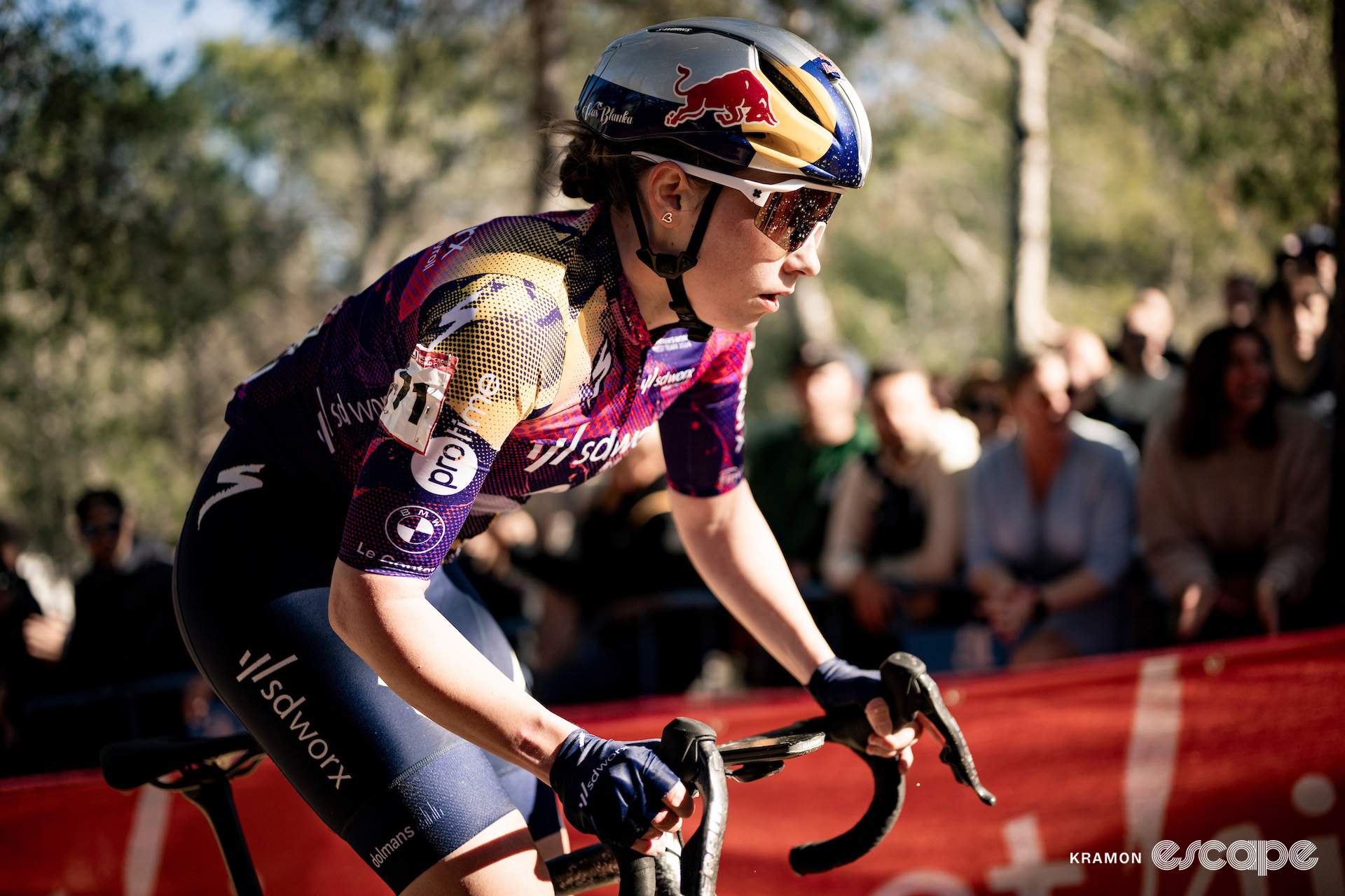 Blanka Vas during cyclocross World Cup Benidorm.