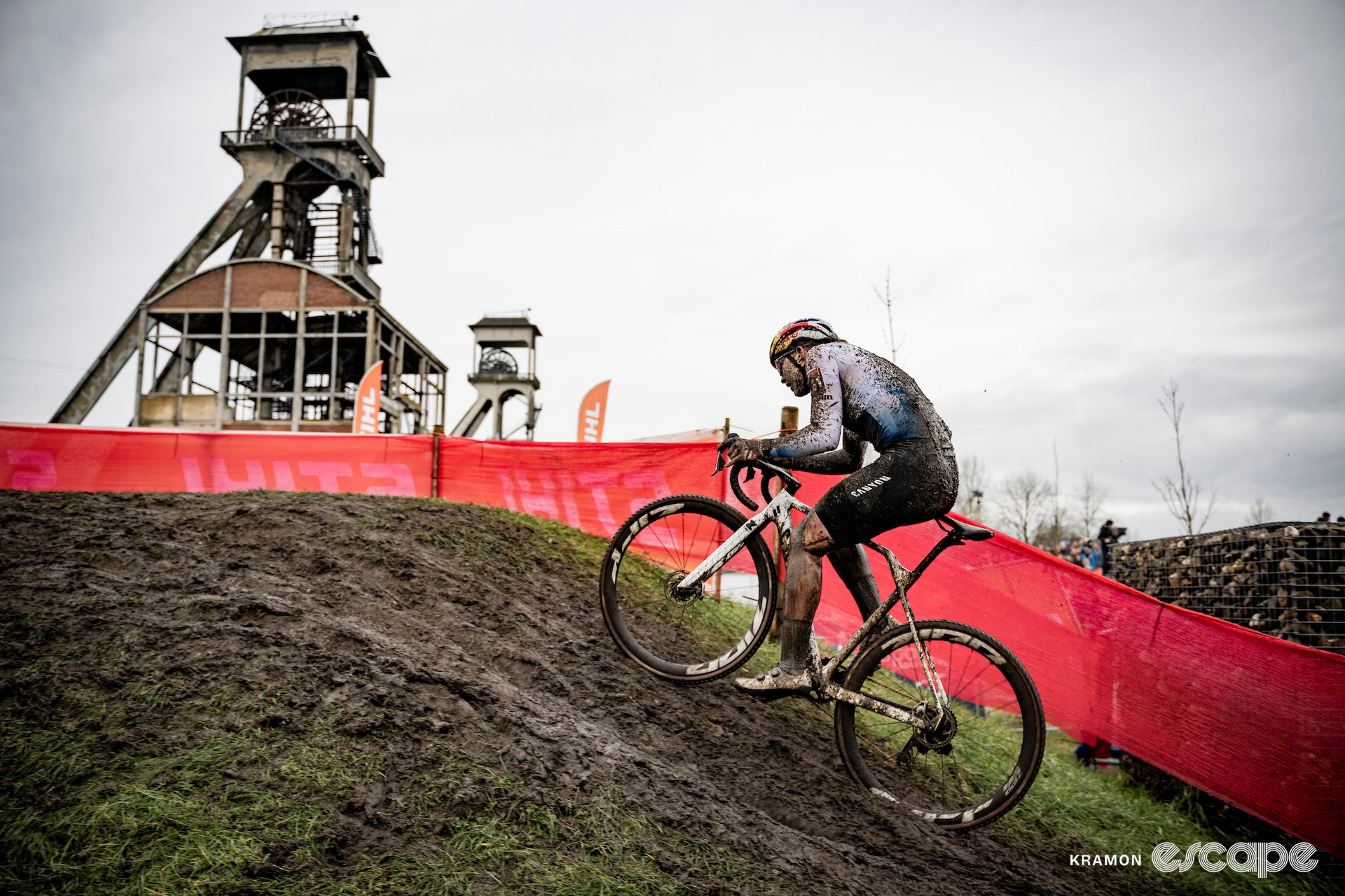 Under-23 world cup leader Zoe Backstedt during cyclocross World Cup Maasmechelen.