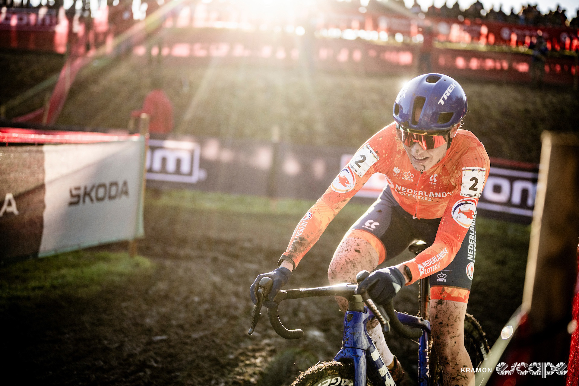 Lucinda Brand during the 2025 elite women's cyclocross World Championships.