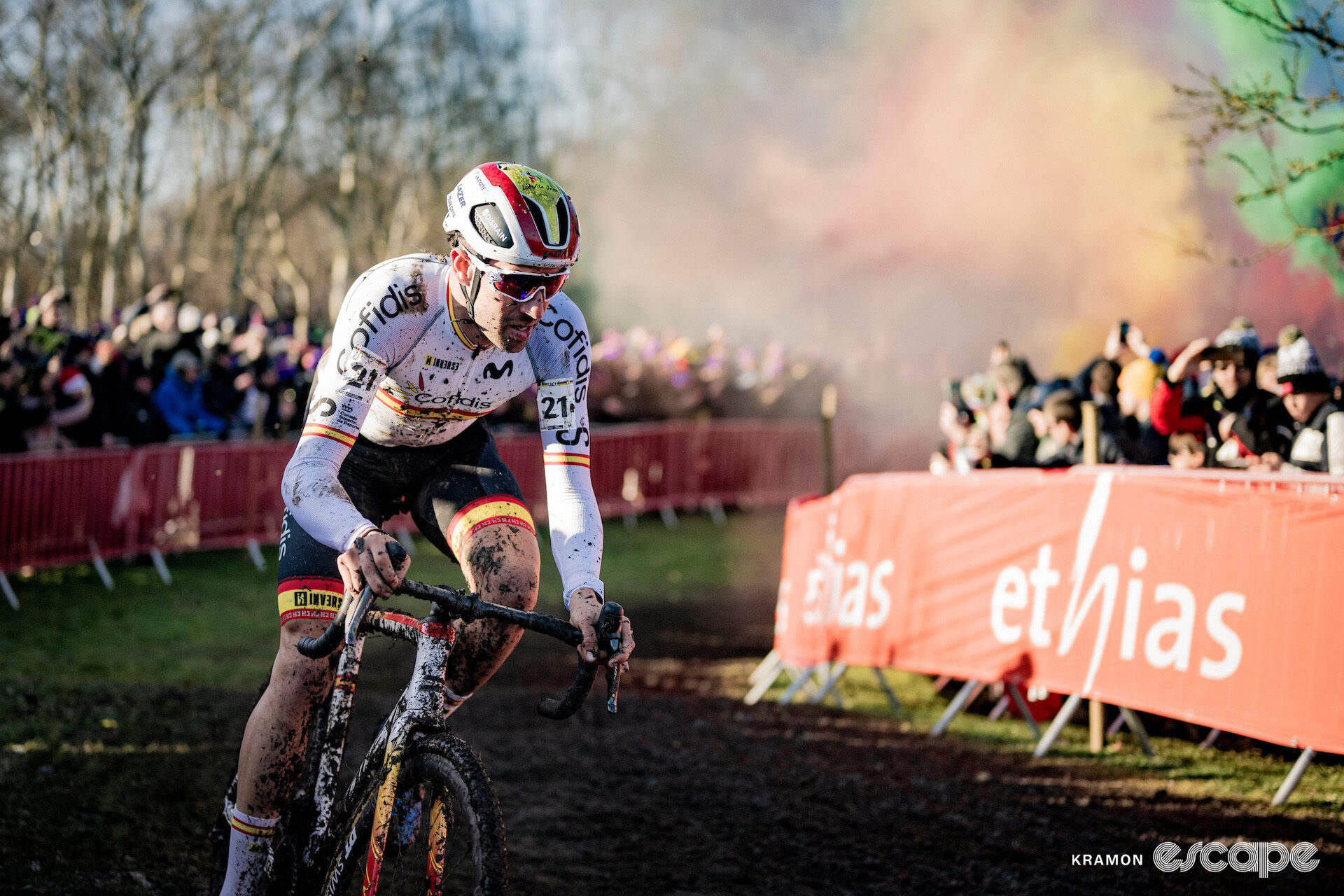 Spain's Felipe Orts during the 2025 elite men's cyclocross World Championships.