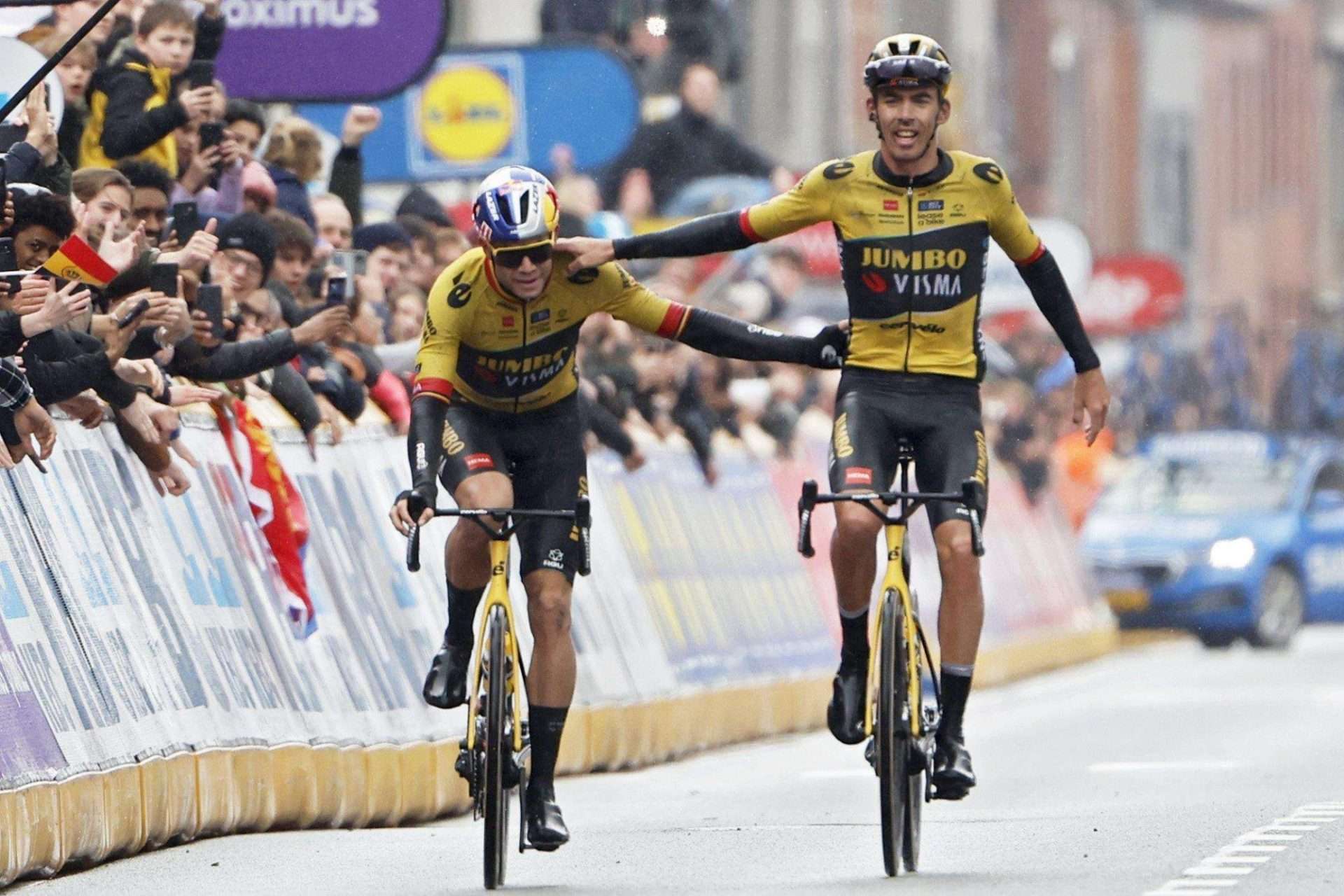 Christophe Laporte and Wout van Aert go one-two at Gent-Wevelgem.