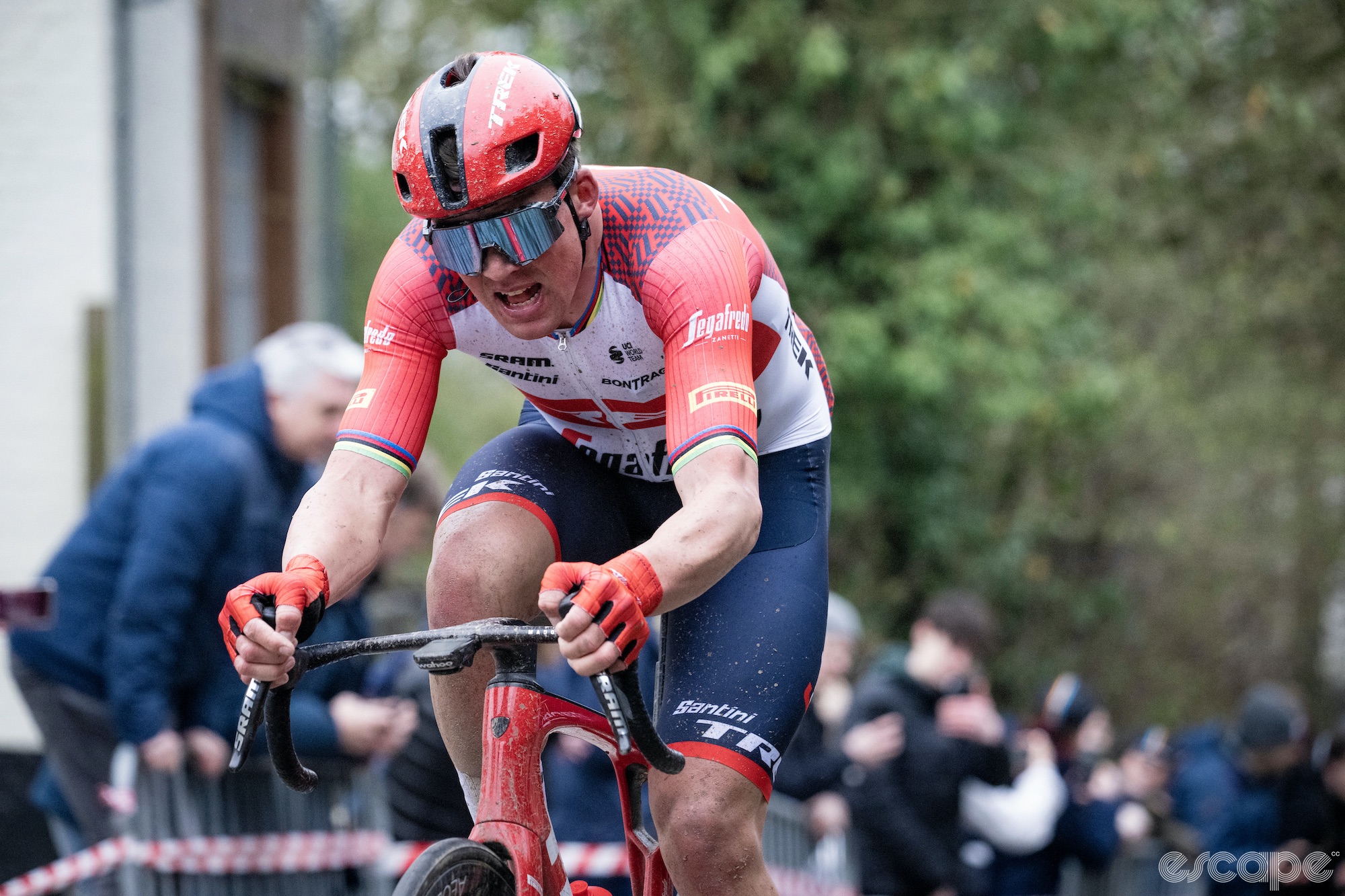 Mads Pedersen at the Tour of Flanders.