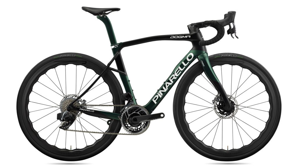This image shows the new Dogma X in green and black colour way