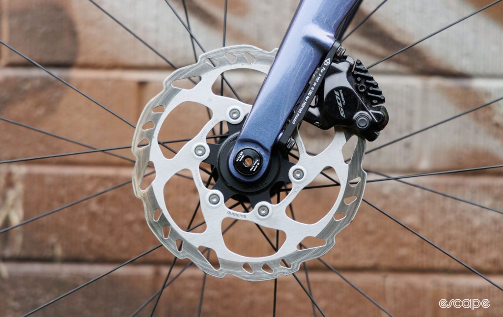 The Polygon Helios A7X's front brake. 