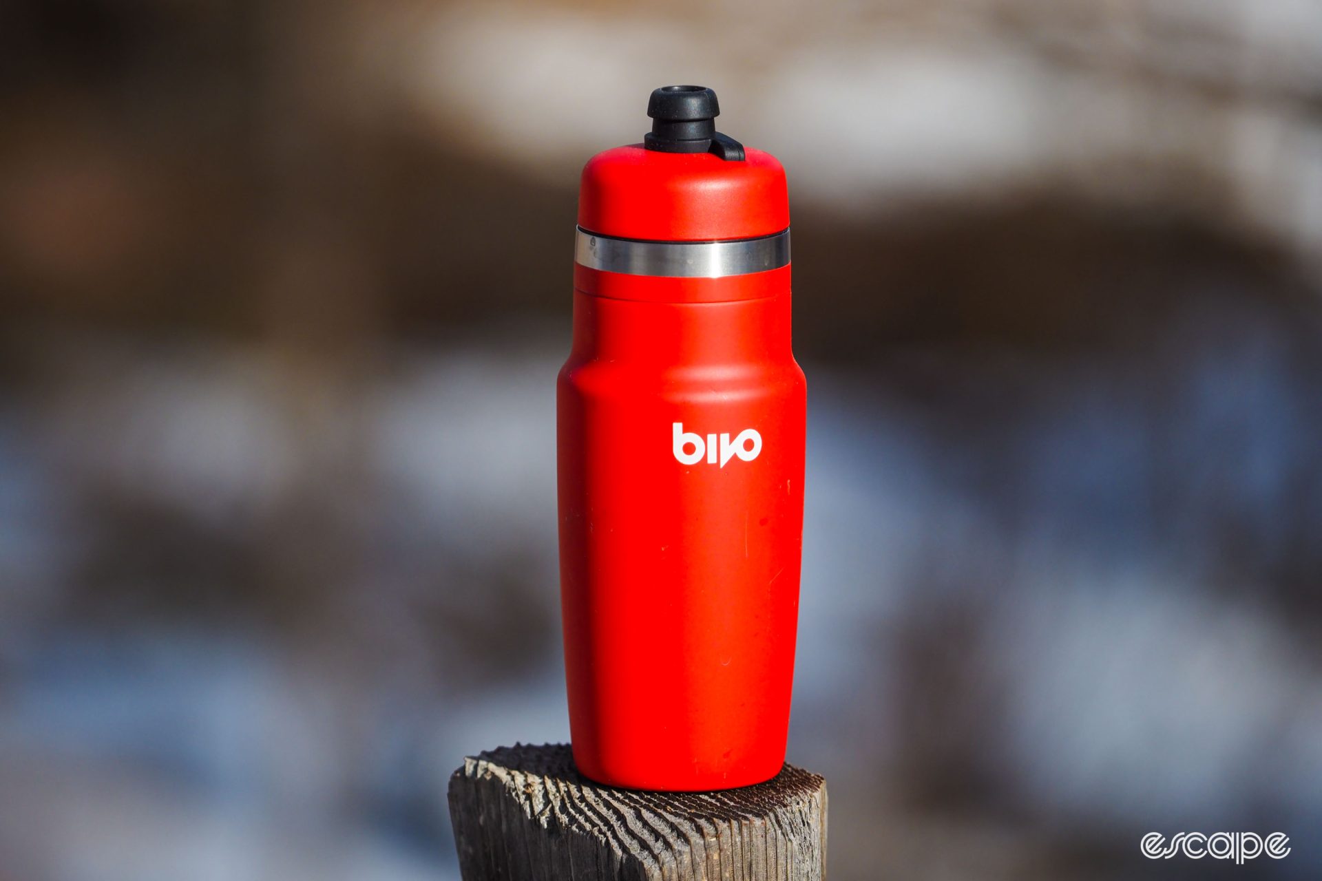 Bivo water bottle in red