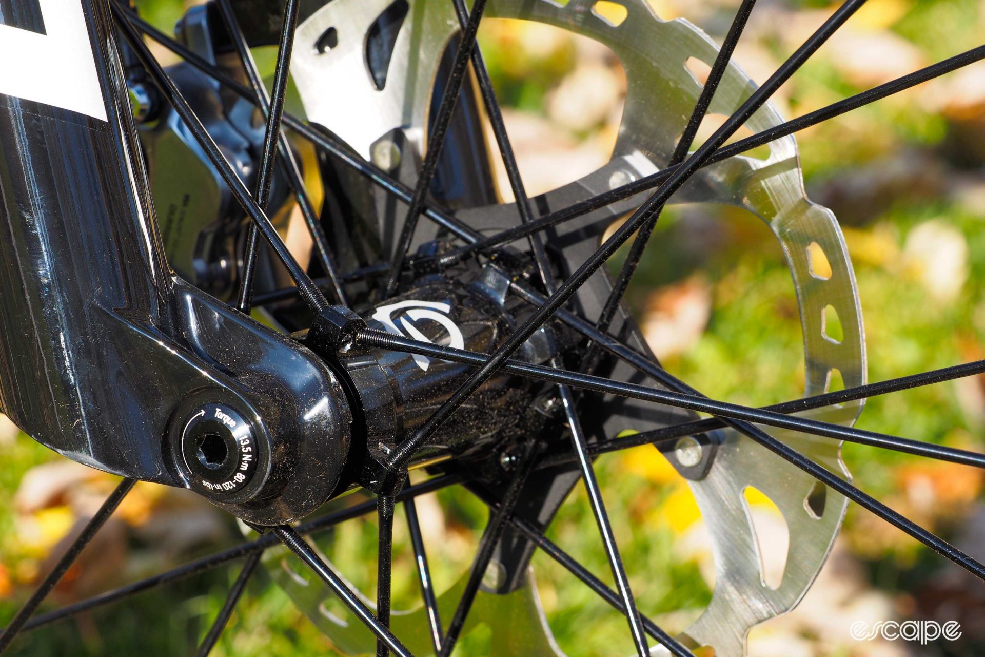 Industry Nine front hub with aluminum spokes