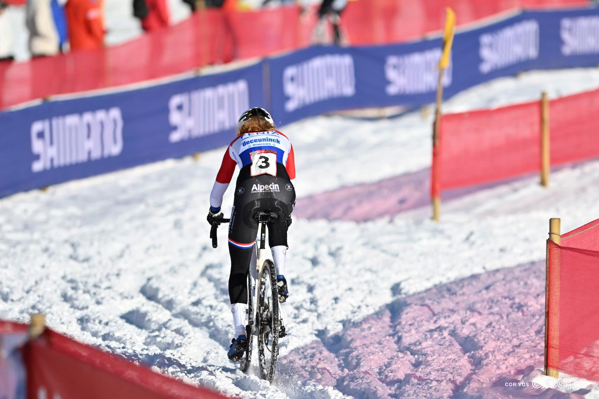 Dutch national champion Puck Pieterse during UCI Cyclocross World Cup Val di Sole.