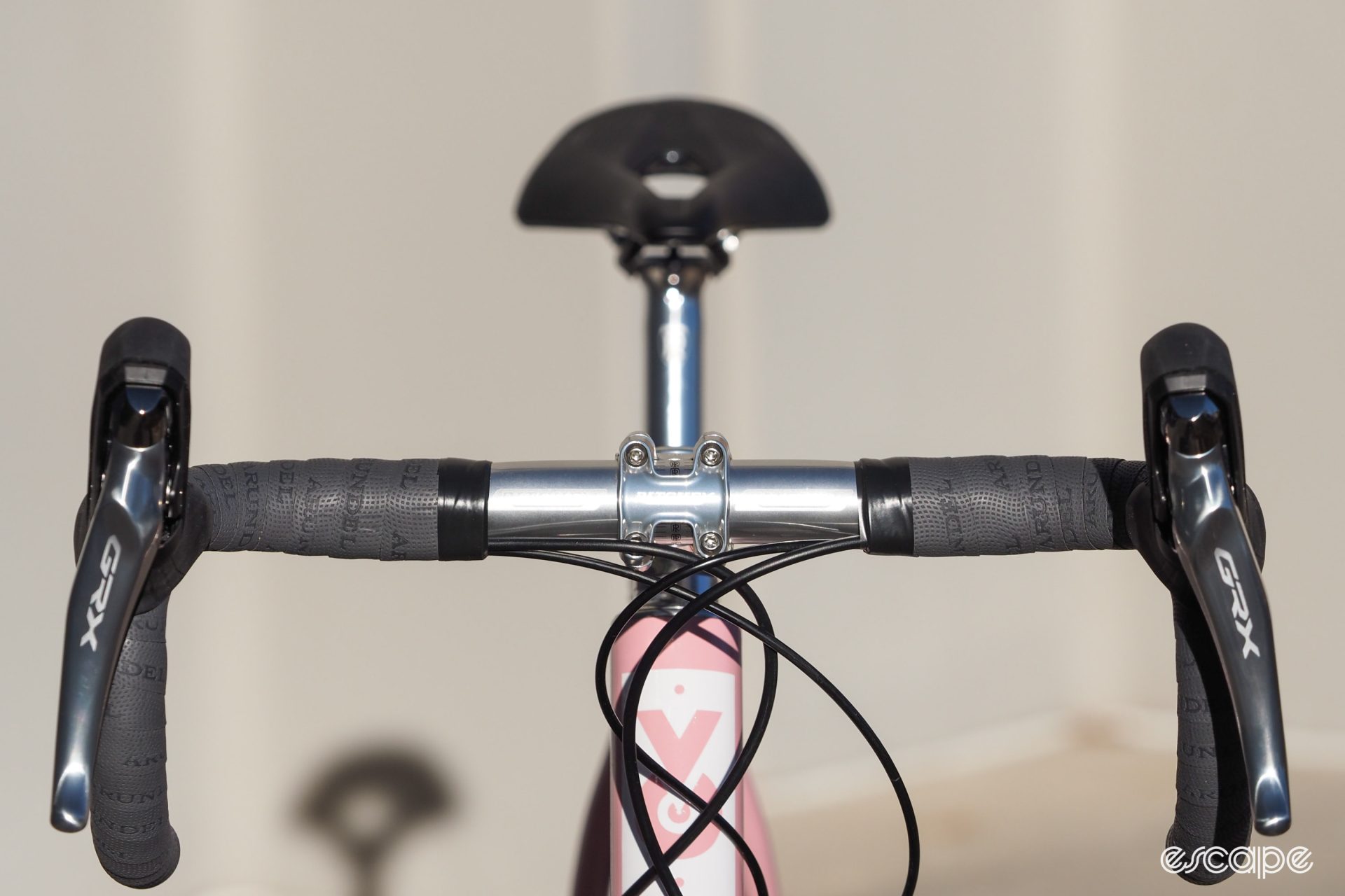 Polished silver Ritchey Classic cockpit