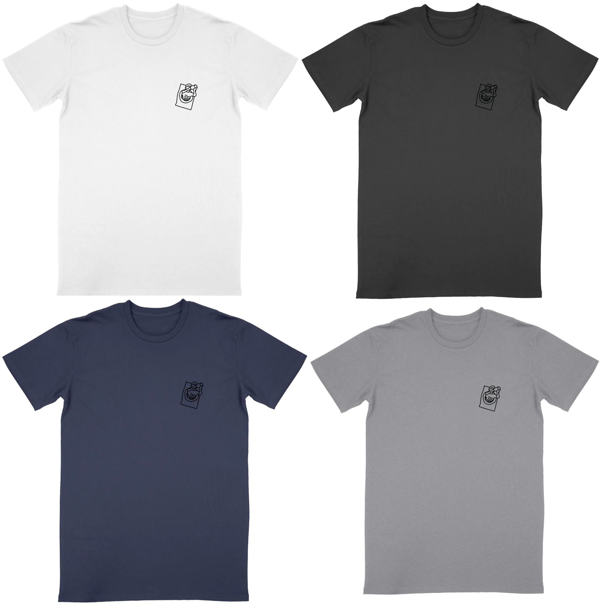Four Spin Cycle t-shirts.