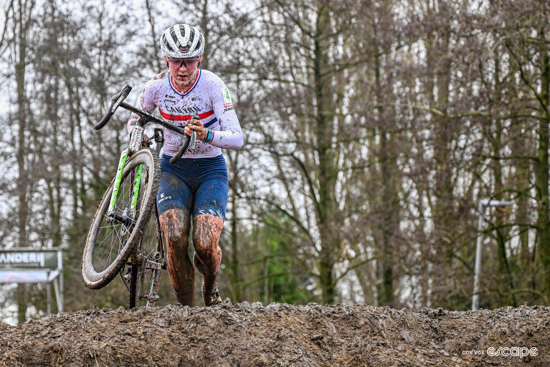 British national champion Zoe Backstedt during Hexia Cyclocross Gullegem.