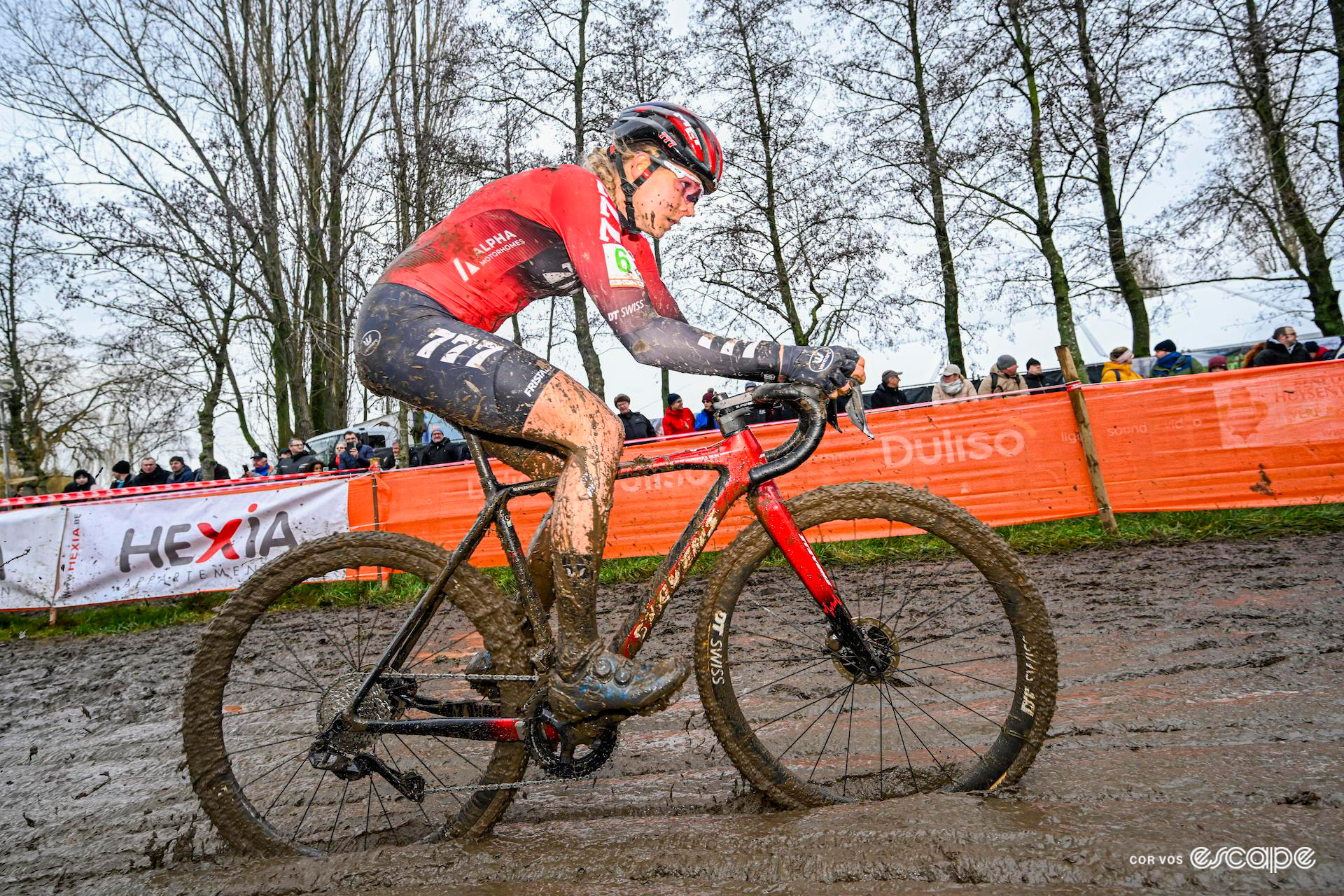 Aniek van Alphen during Hexia Cyclocross Gullegem.