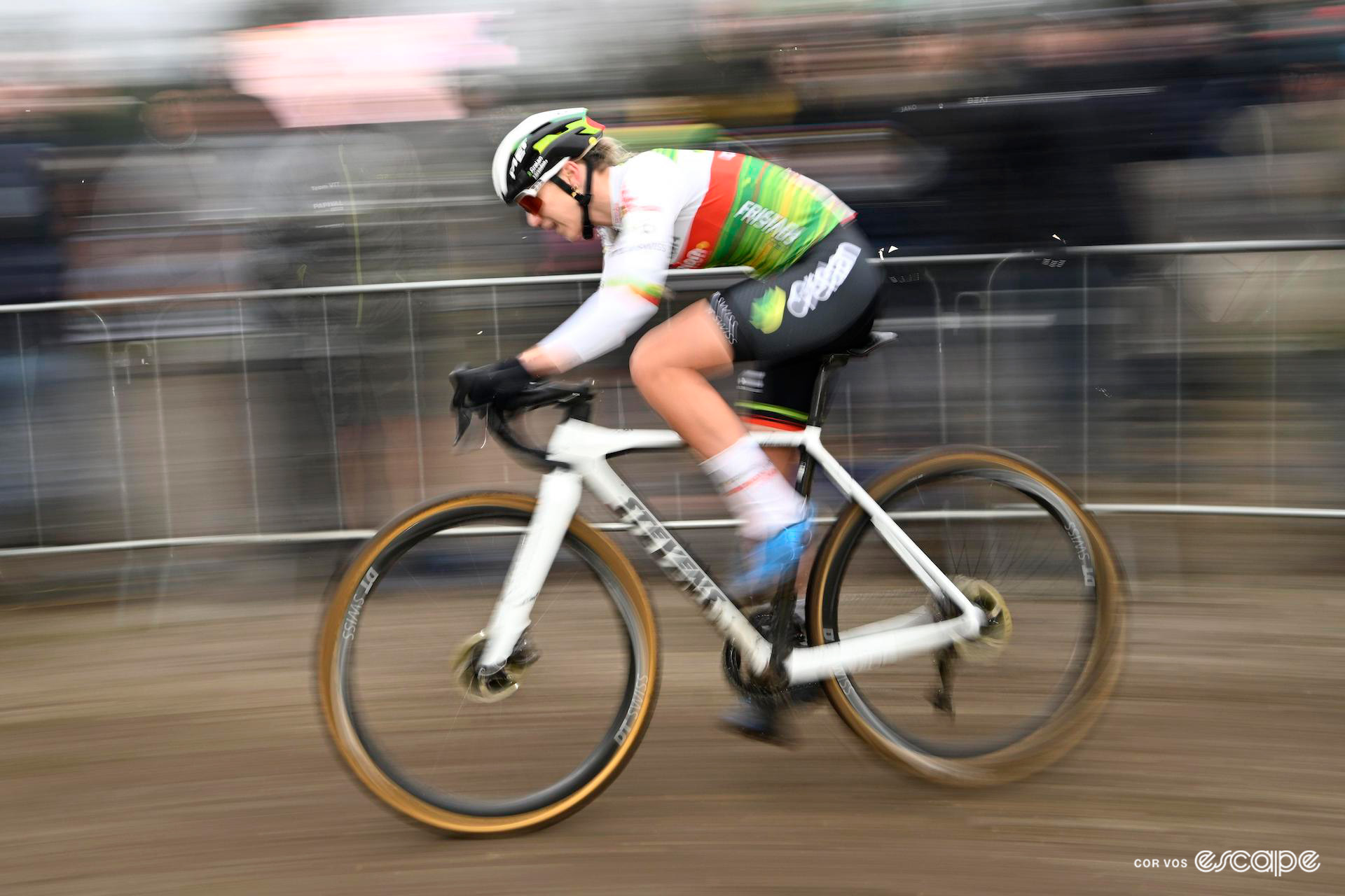 Inge van der Heijden during UCI World Cup Zonhoven.