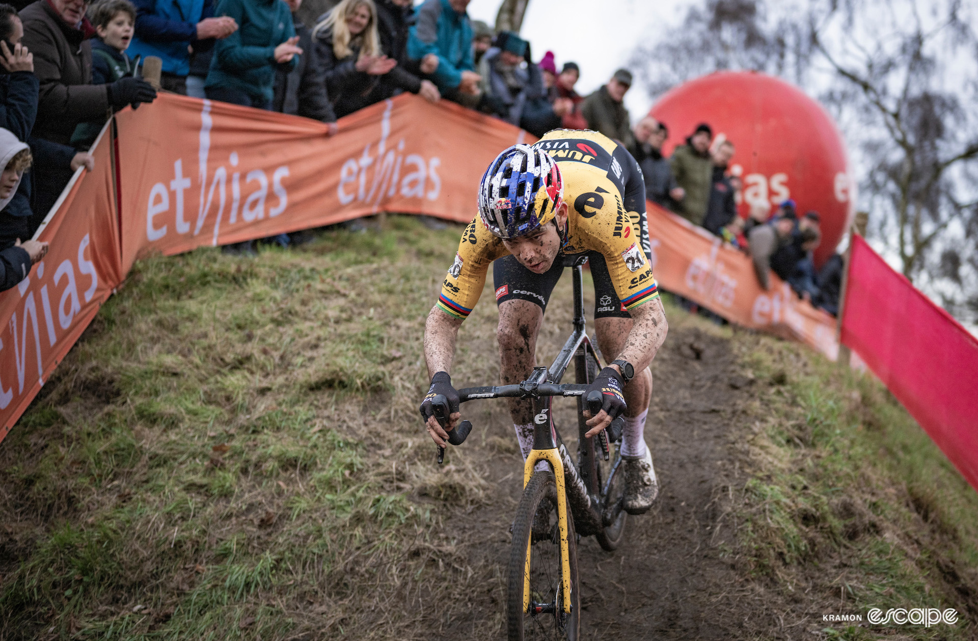 Wout van Aert during CX World Cup Hulst.