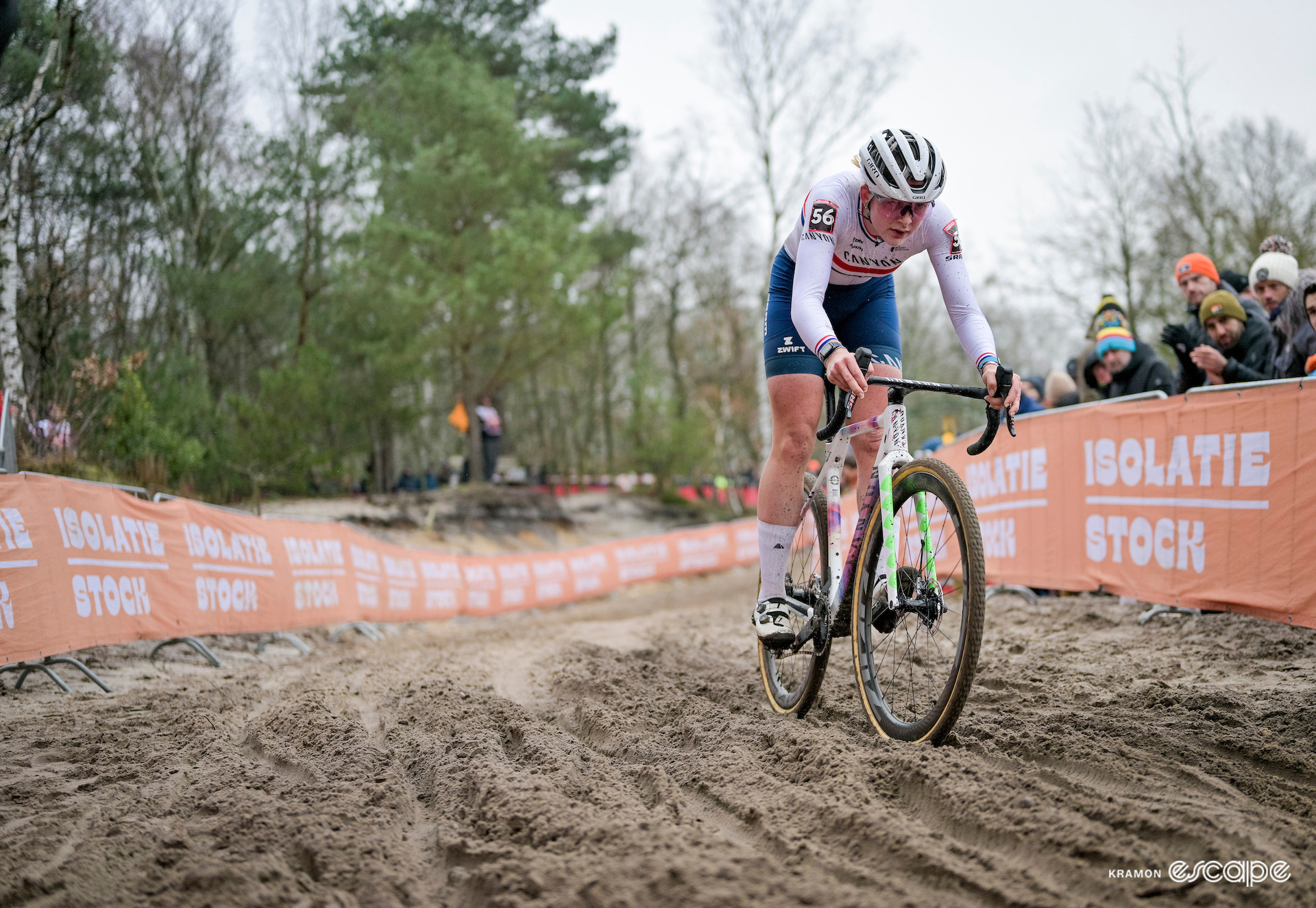Zoe Backstedt during UCI World Cup Zonhoven.
